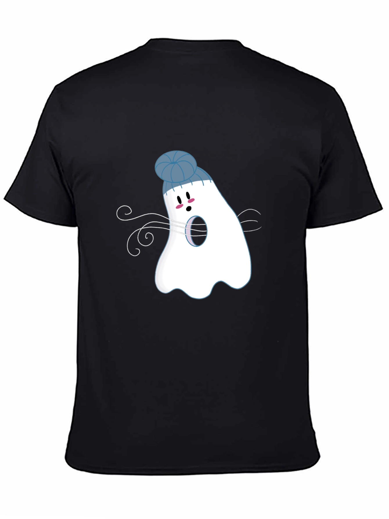 Ghost with Beanie T-Shirt: Spooky Season