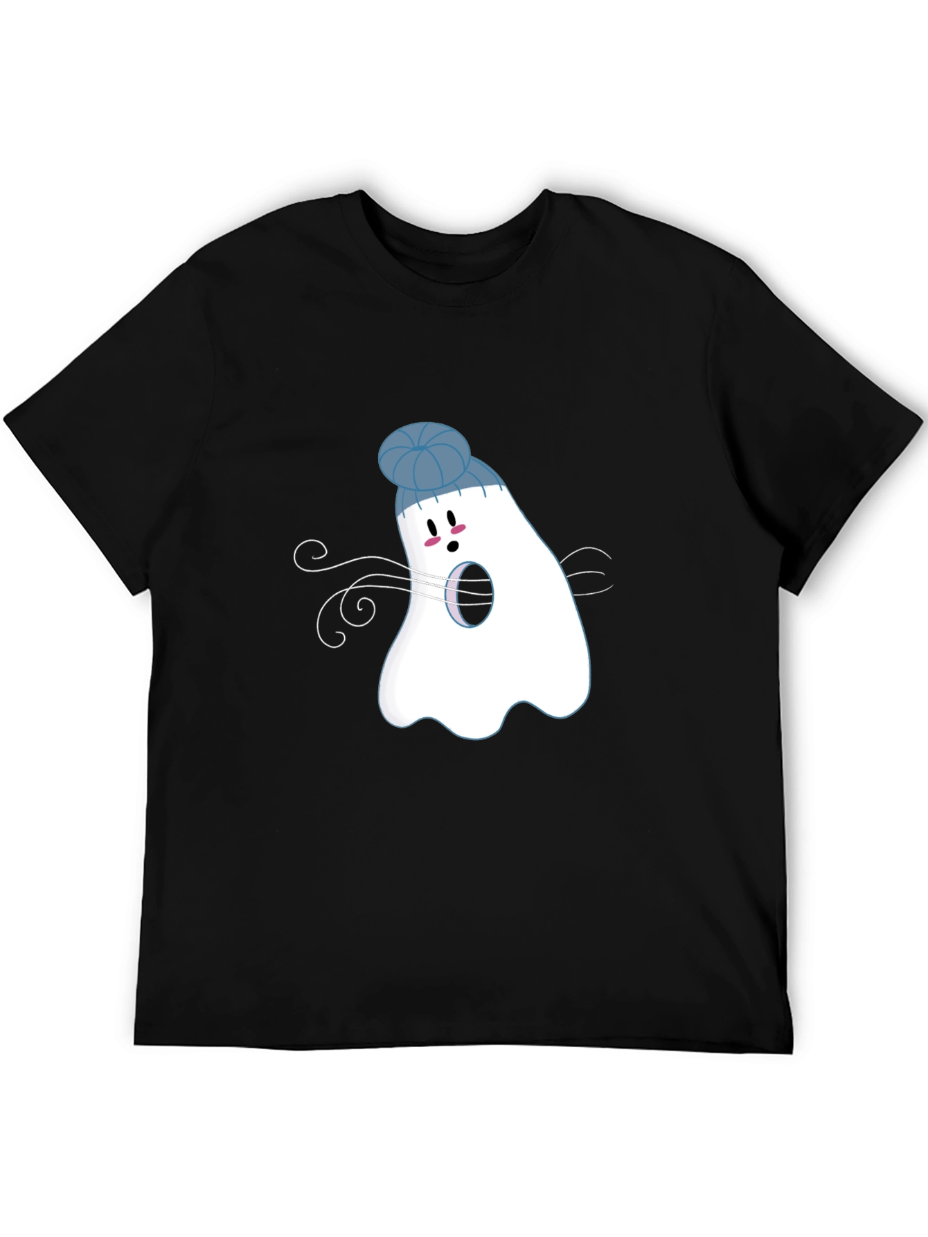 Ghost with Beanie T-Shirt: Spooky Season