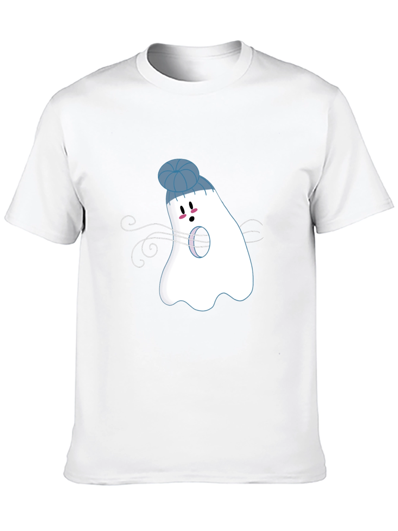 Ghost with Beanie T-Shirt: Spooky Season