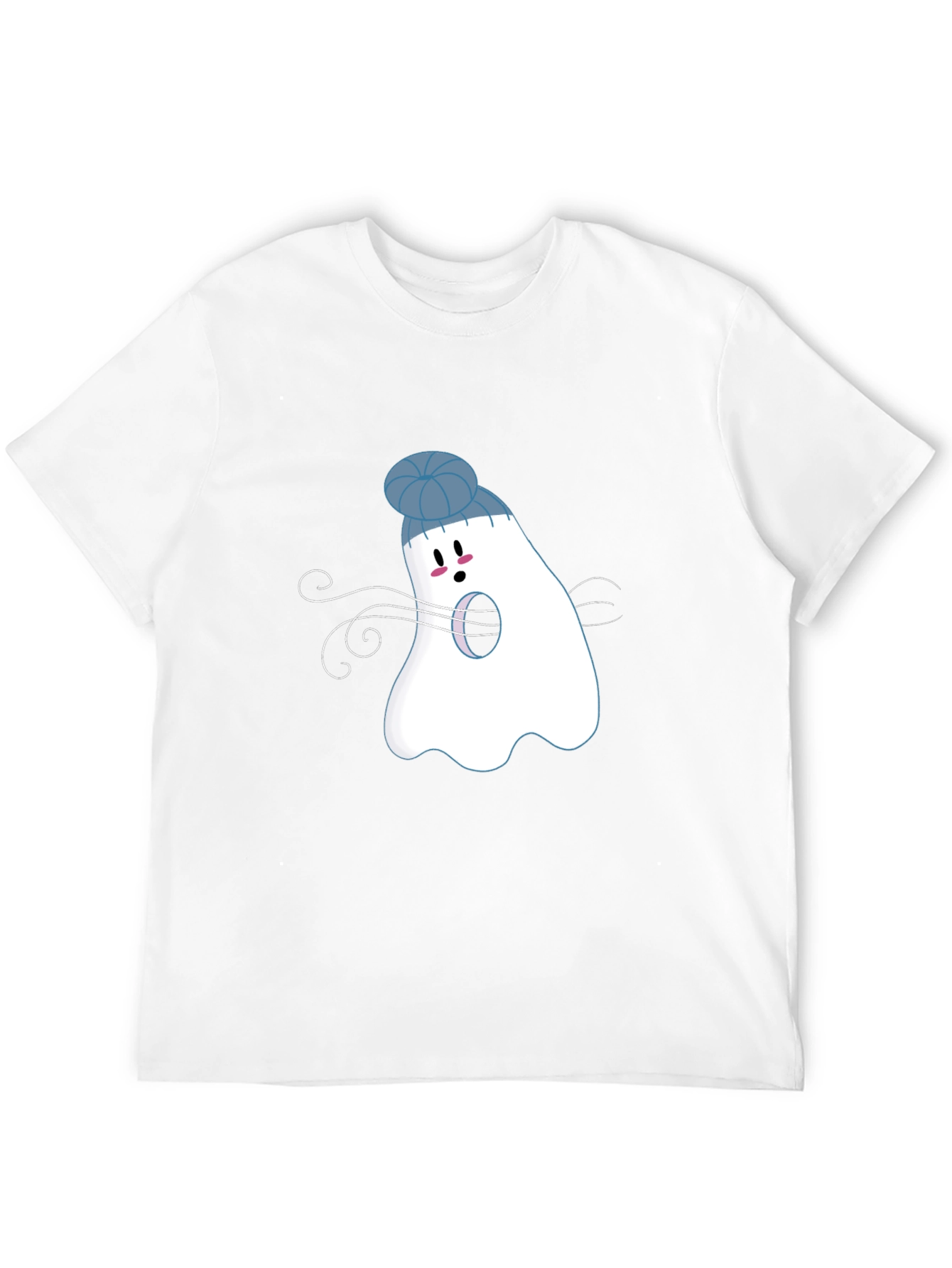 Ghost with Beanie T-Shirt: Spooky Season