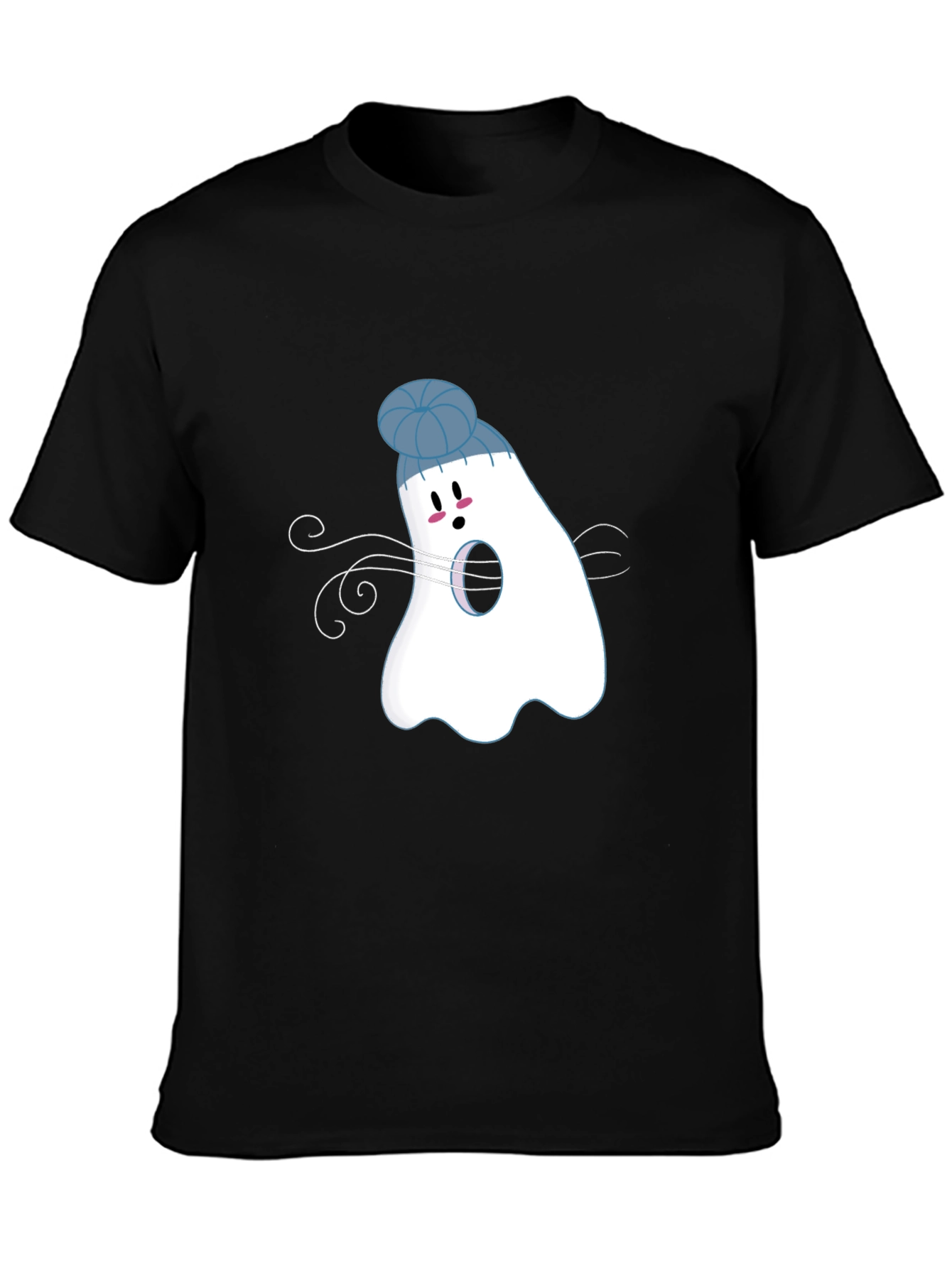 Ghost with Beanie T-Shirt: Spooky Season