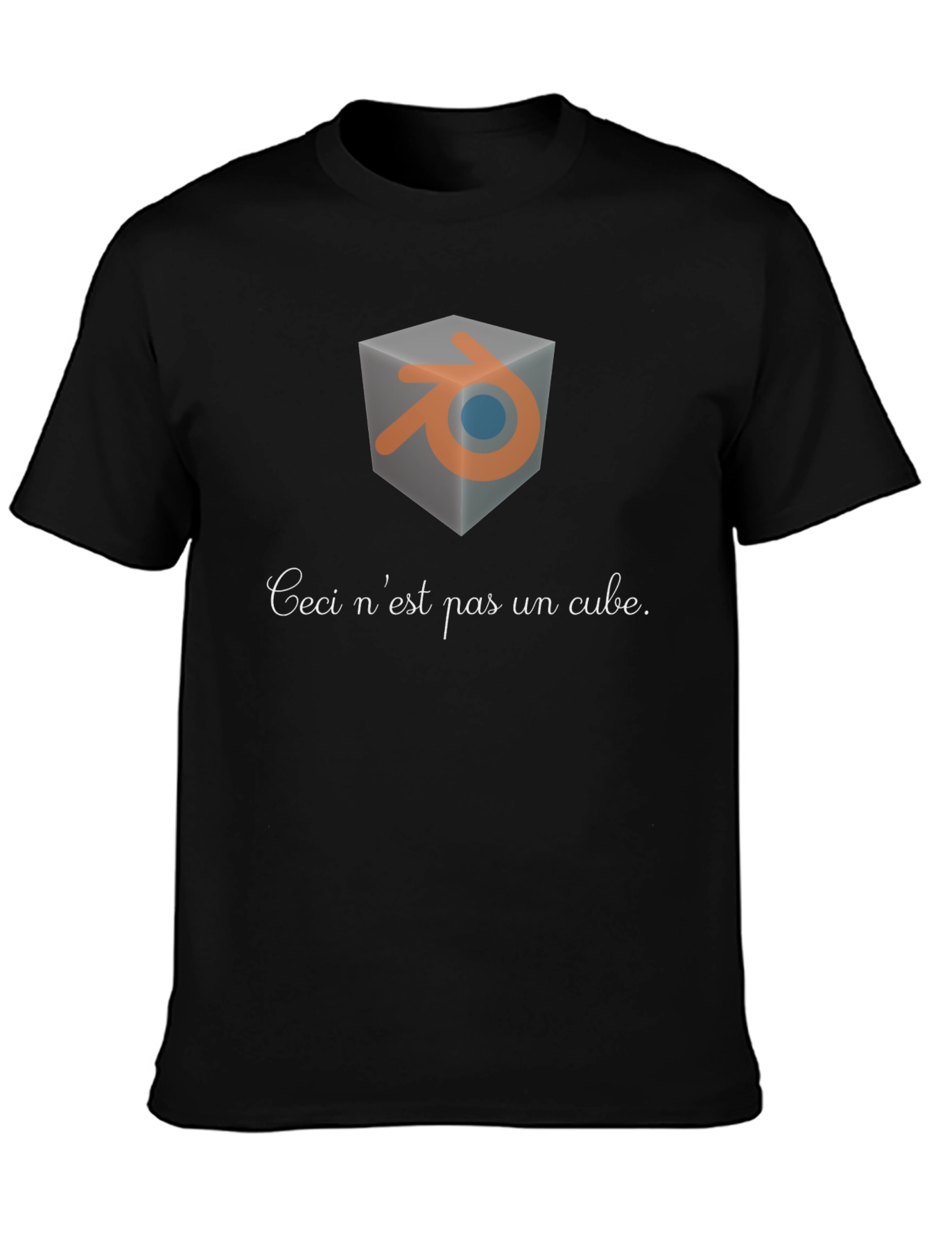Blender Ceci nest pas un cube T-shirt