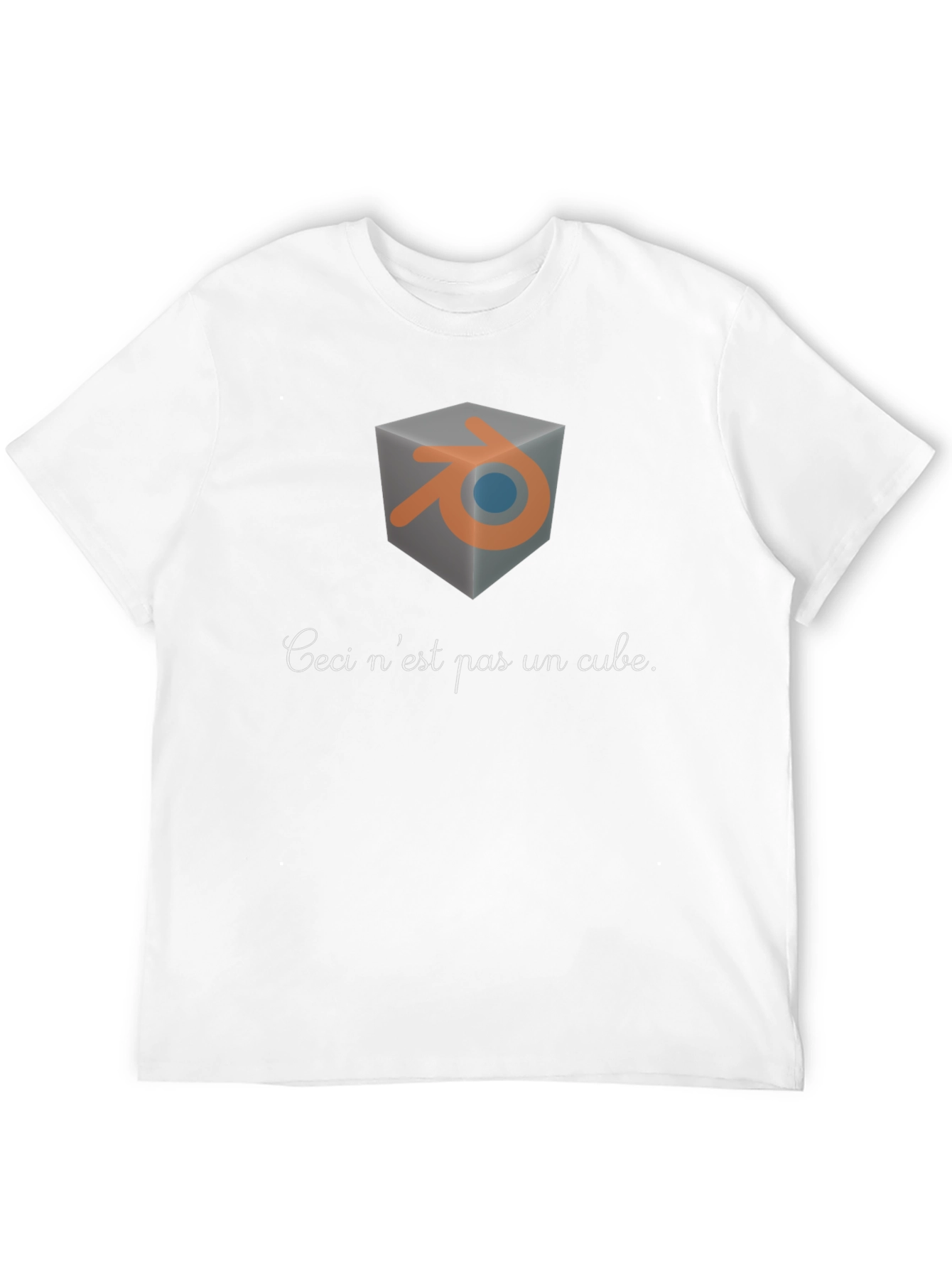 Blender Ceci nest pas un cube T-shirt