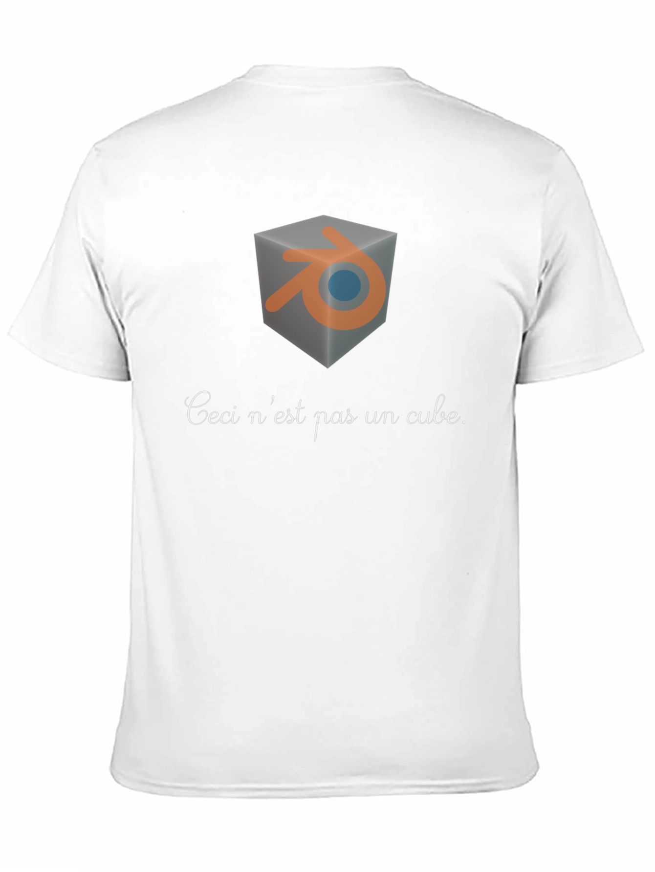 Blender Ceci nest pas un cube T-shirt