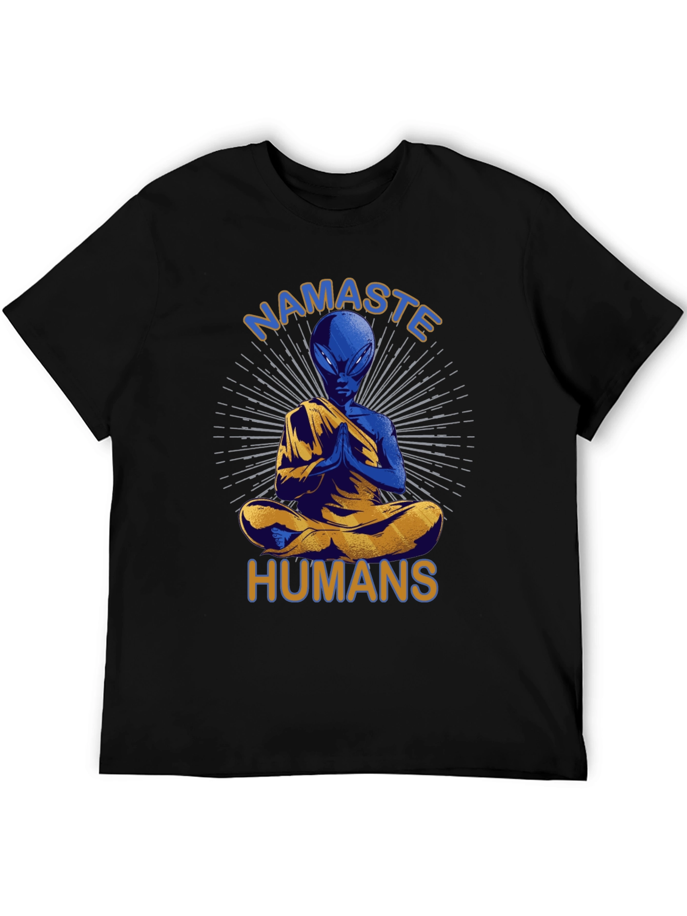 Namaste Alien T-Shirt - Meditating Extraterrestrial Tee