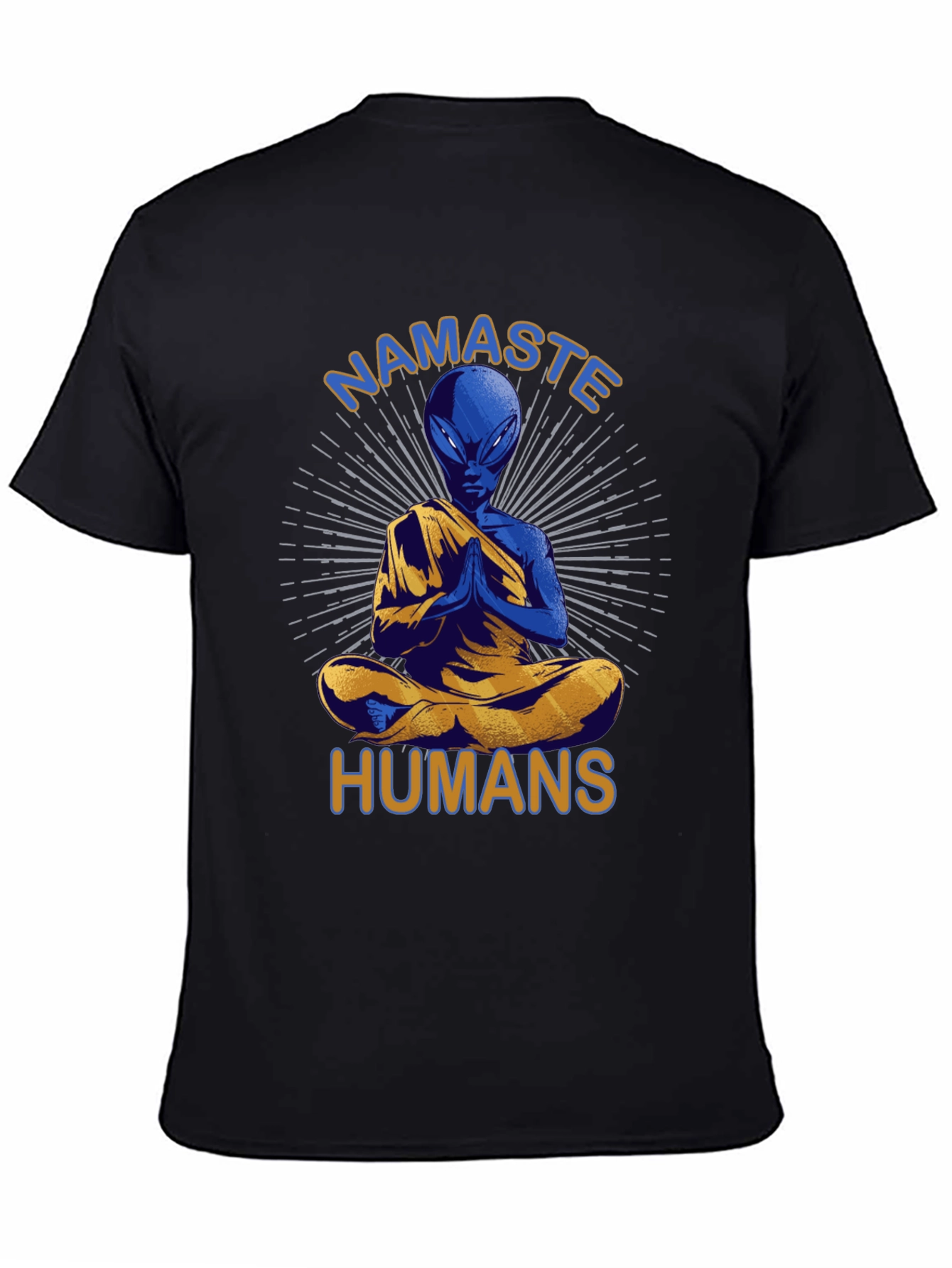 Namaste Alien T-Shirt - Meditating Extraterrestrial Tee