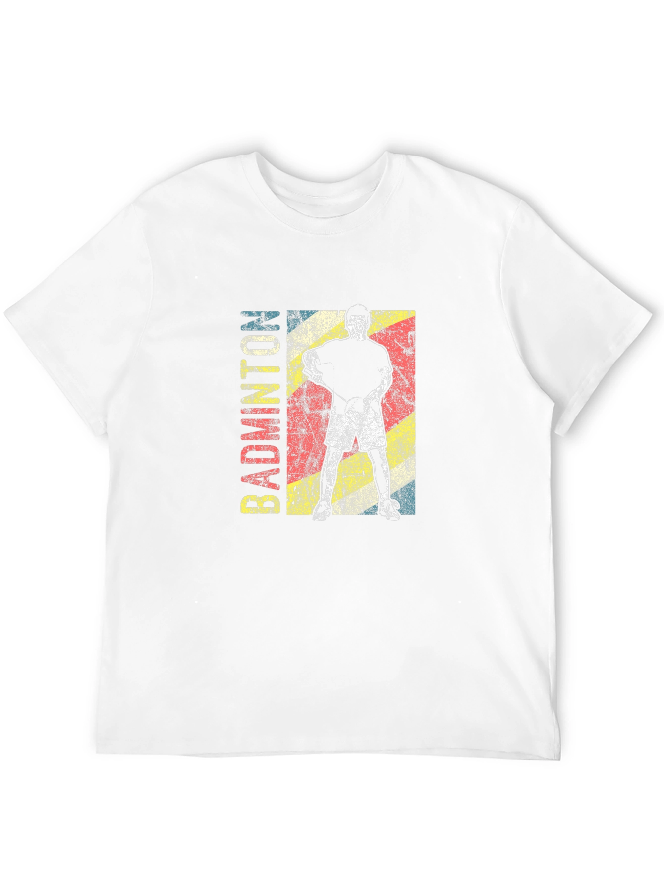 Badminton Player Graphic Tee - Retro Style