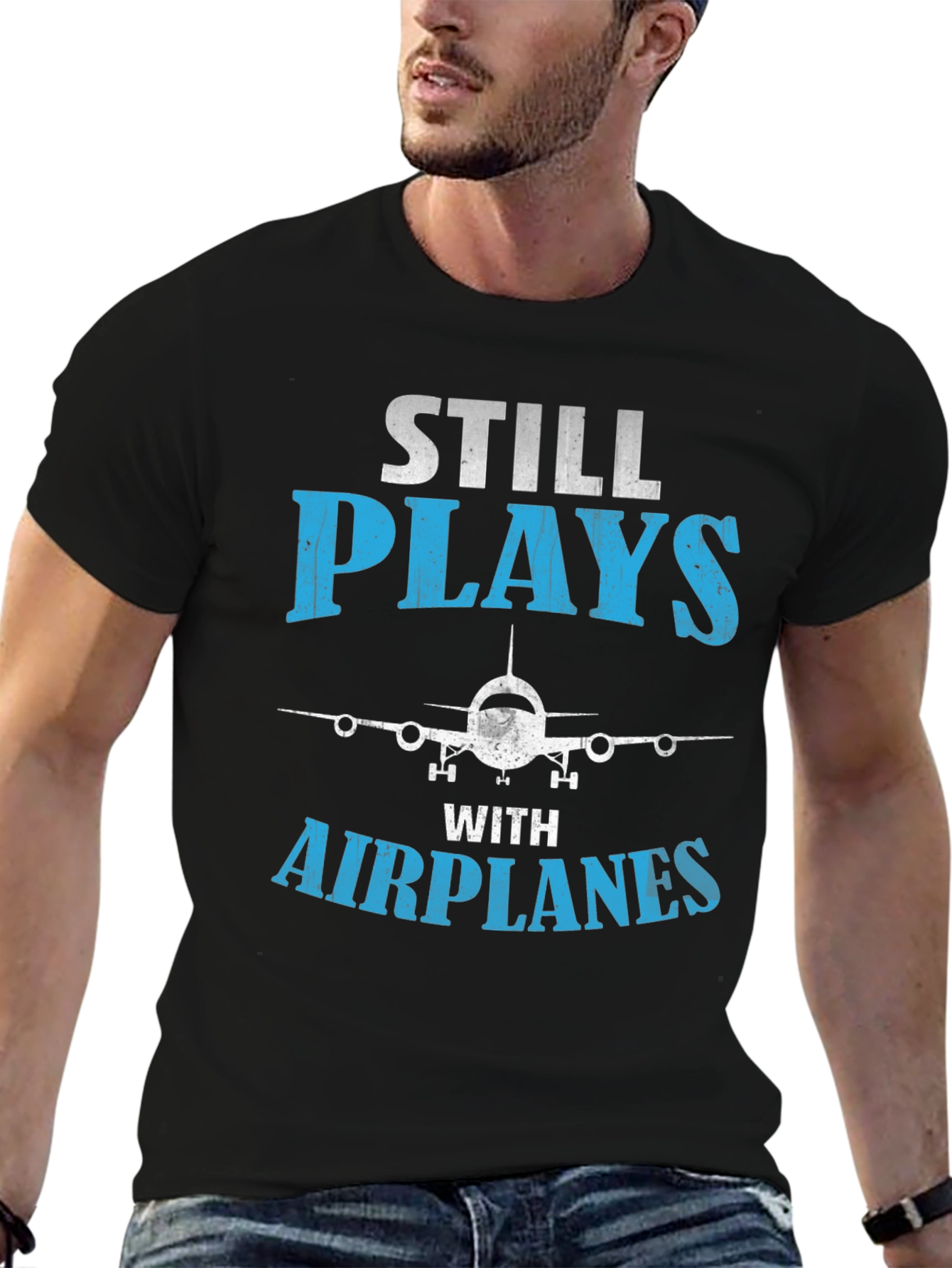 Still Plays With Airplanes - Graphic Tee