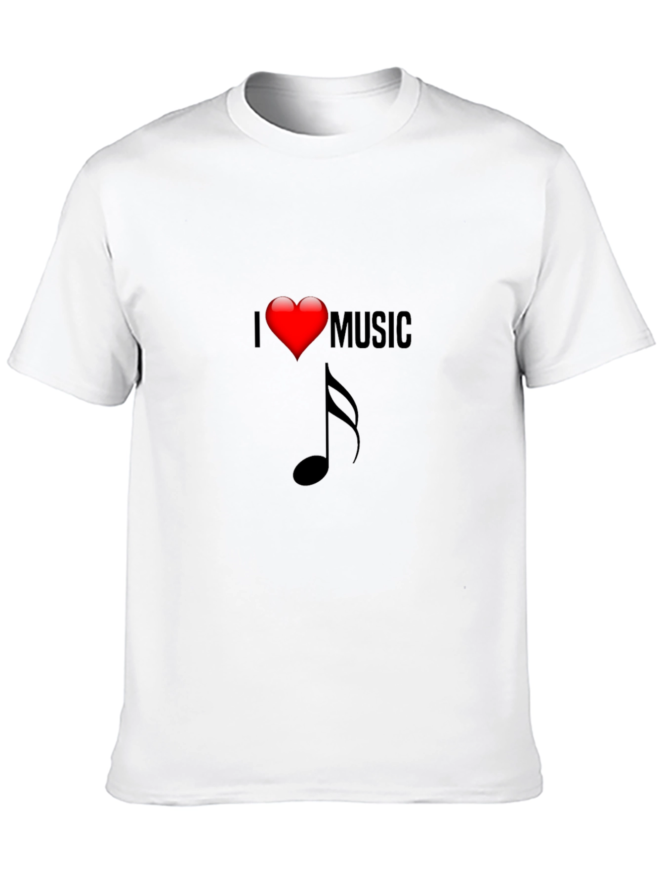 I Heart Music Black Graphic Tee