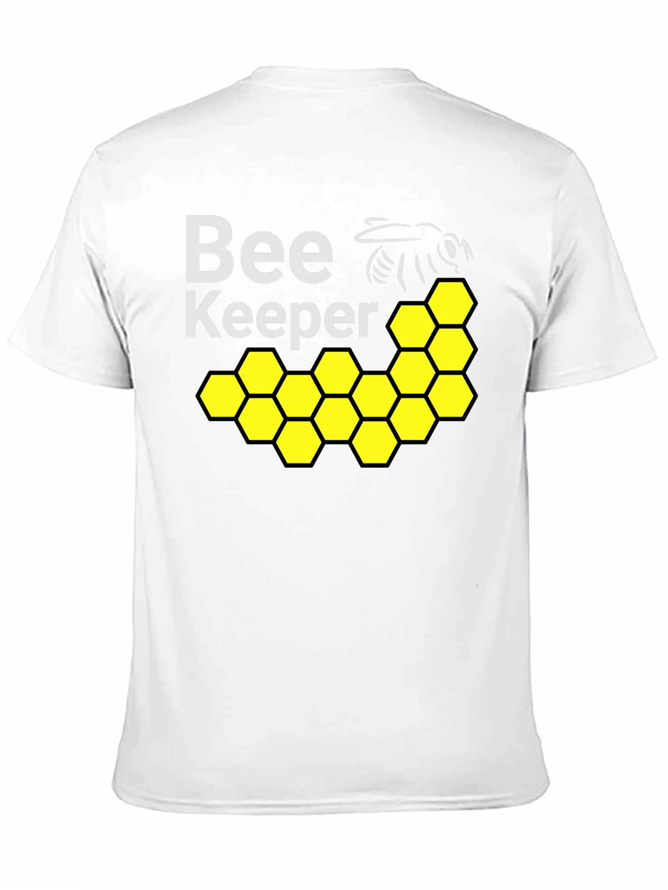 Beekeeper T-Shirt with Honeycomb and Bee Design