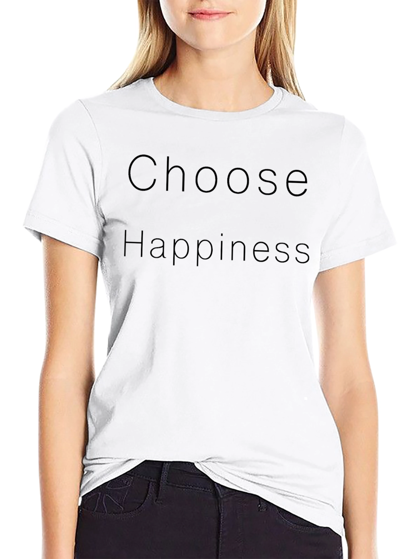 Choose Happiness T-Shirt - Black Mens