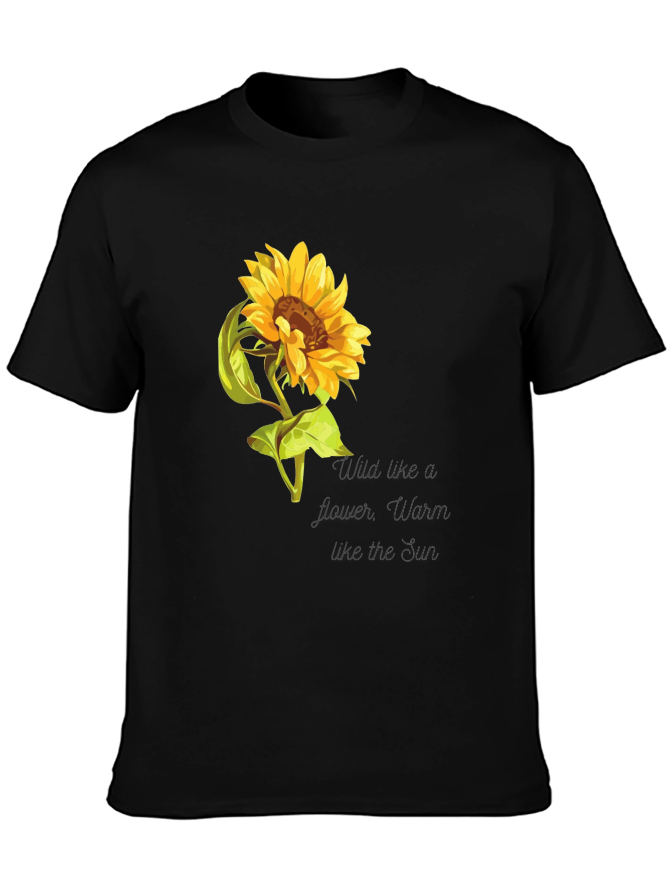 Sunflower Graphic Print Crew Neck Tee