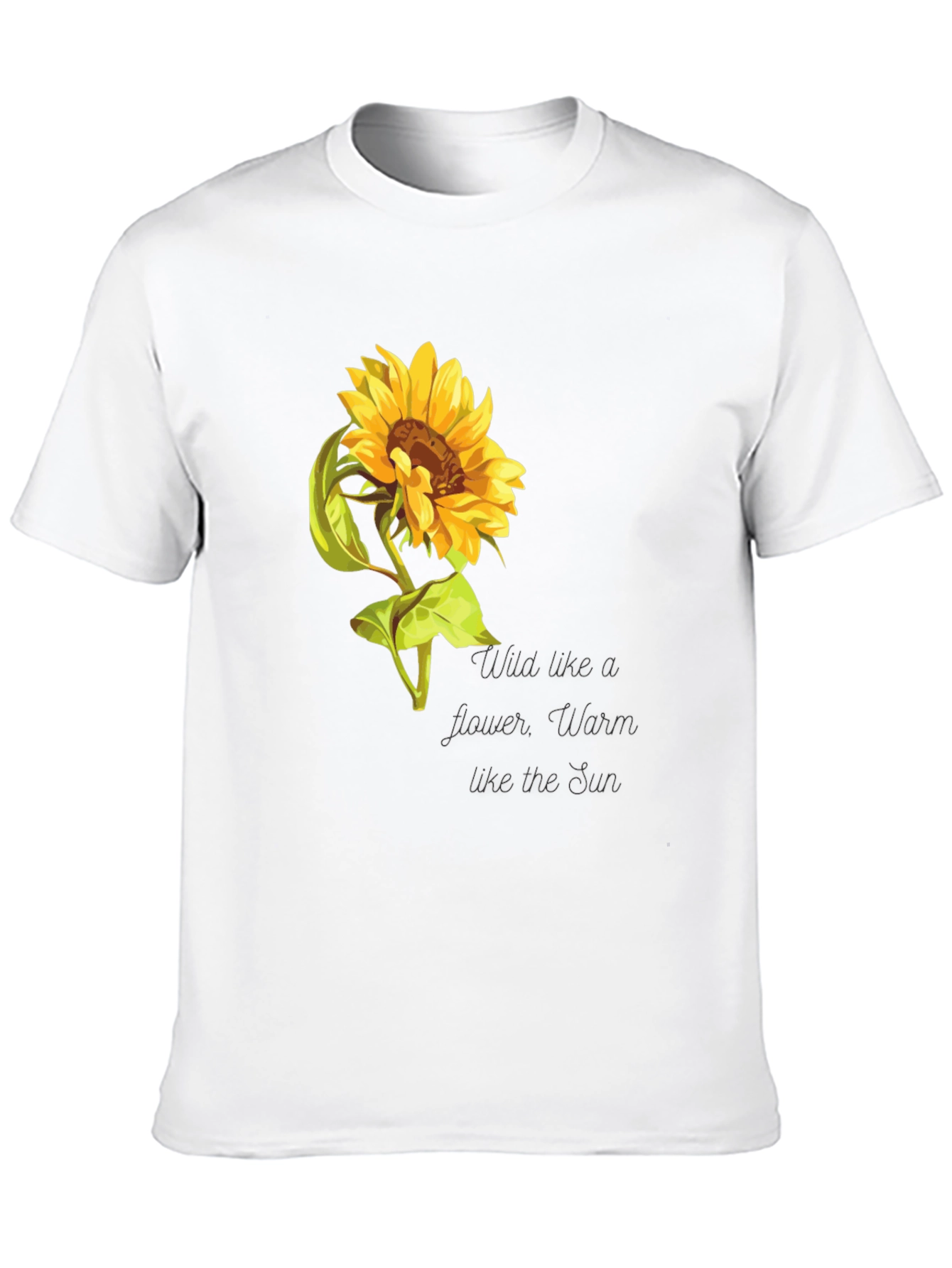 Sunflower Graphic Print Crew Neck Tee
