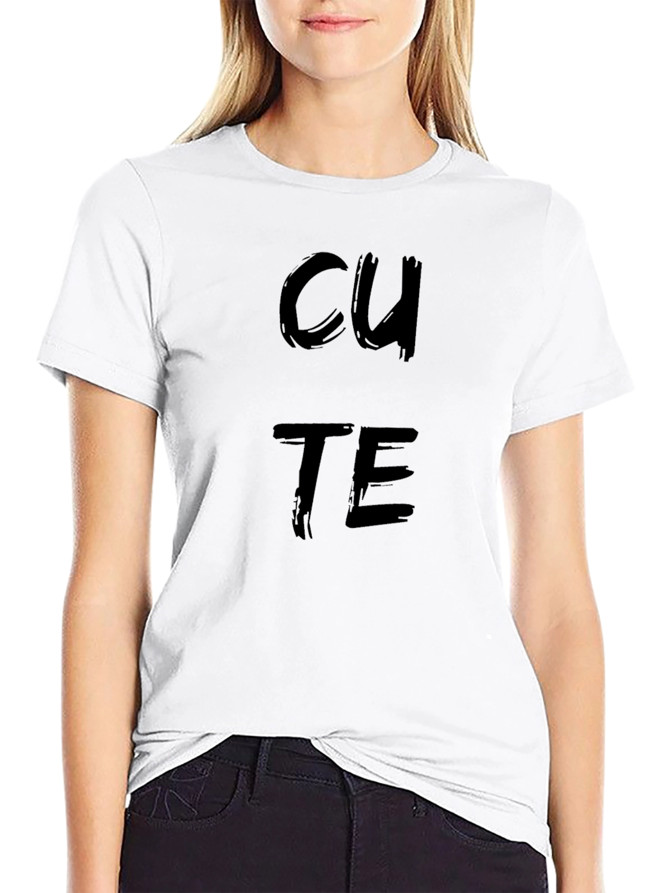 Cute Black Graphic Tee