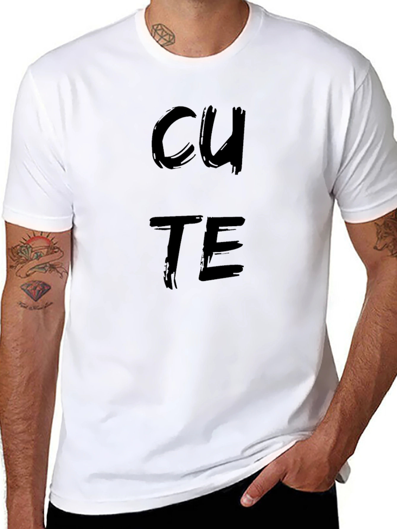 Cute Black Graphic Tee