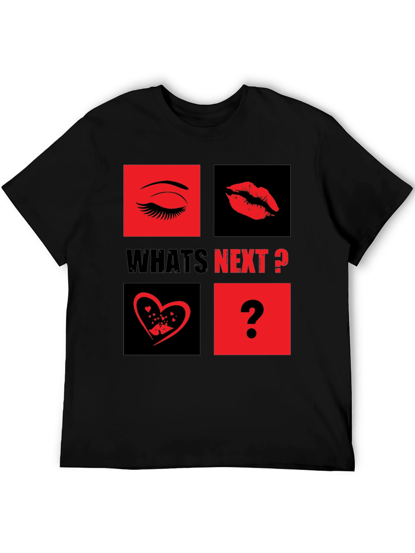 Whats Next? Eye Lips Love Graphic Tee