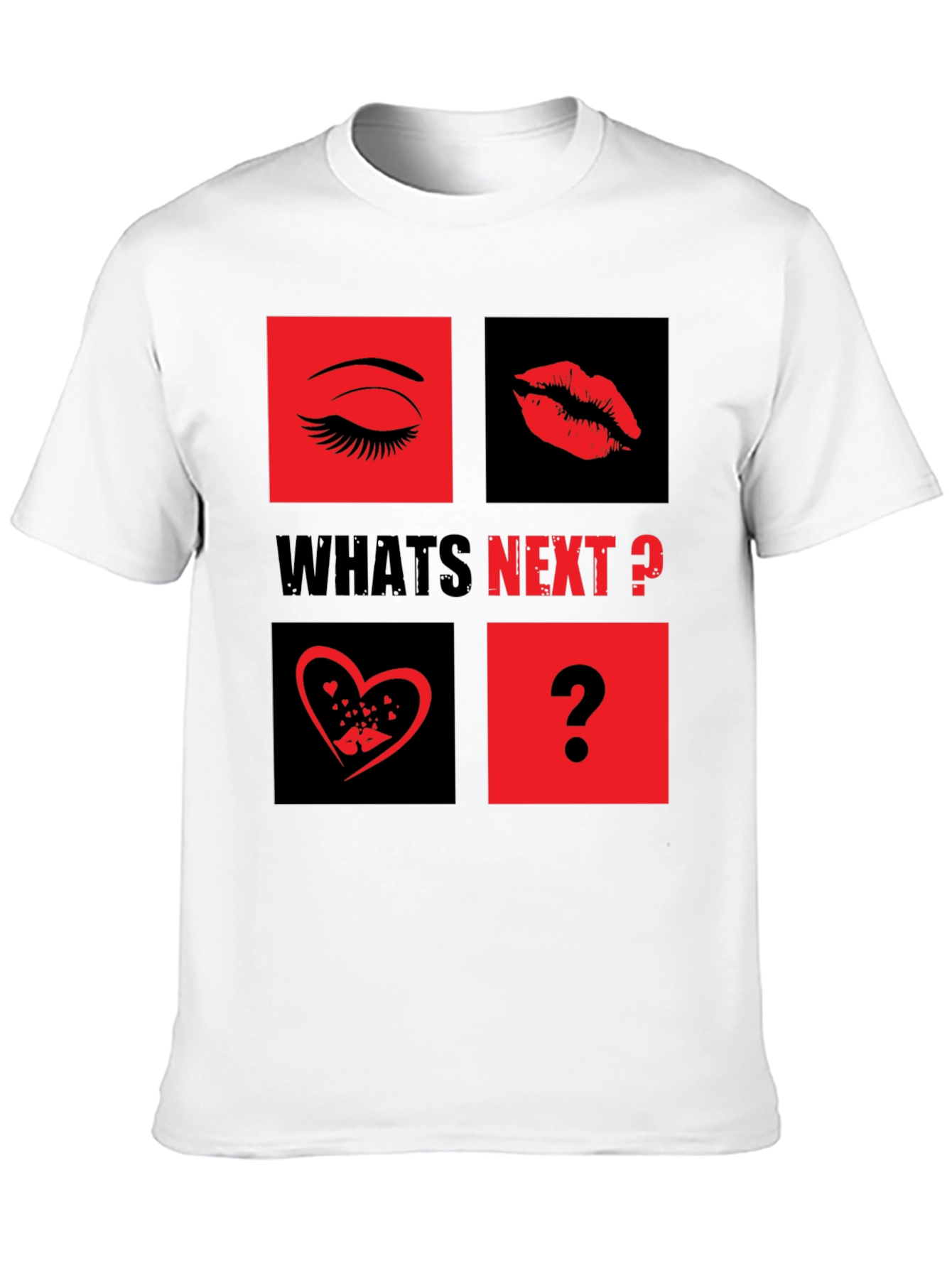 Whats Next? Eye Lips Love Graphic Tee