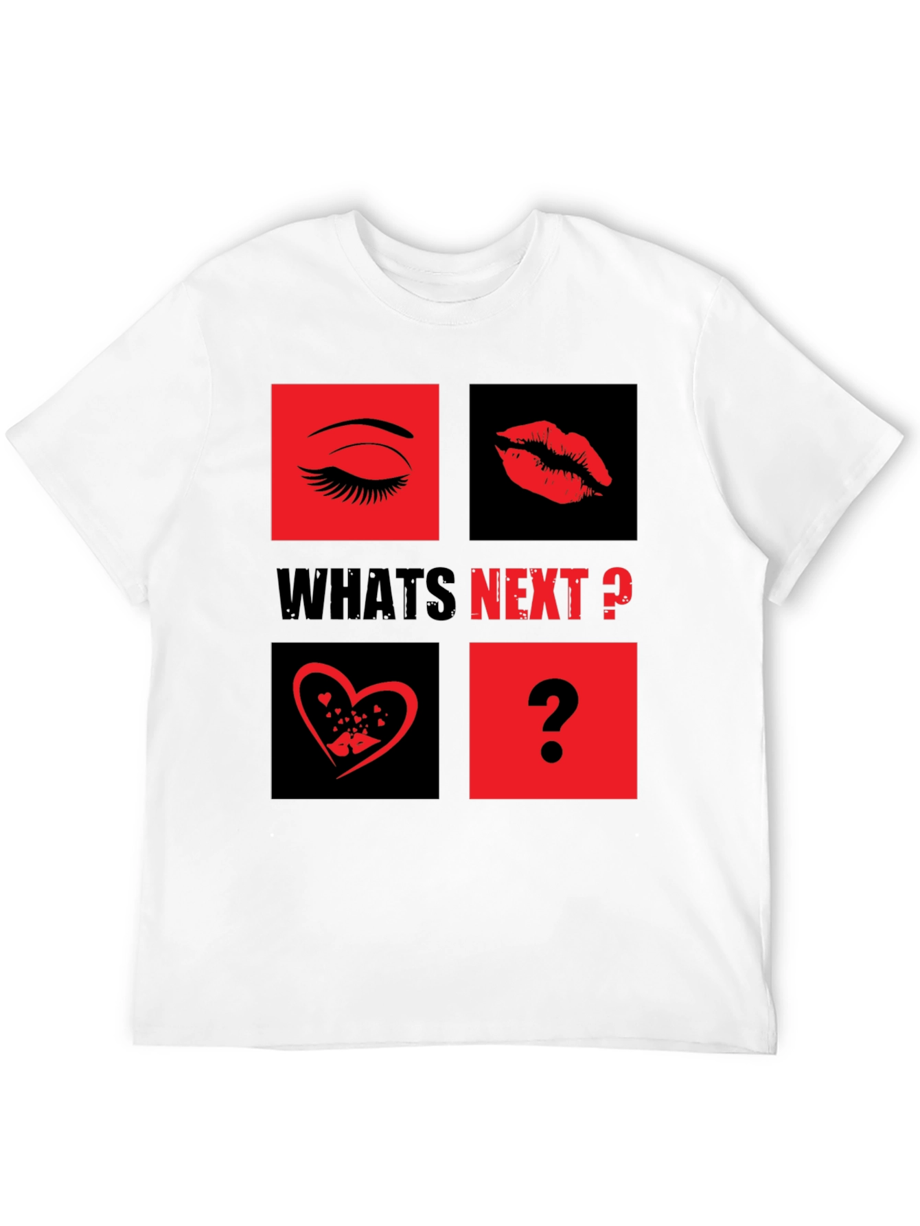 Whats Next? Eye Lips Love Graphic Tee