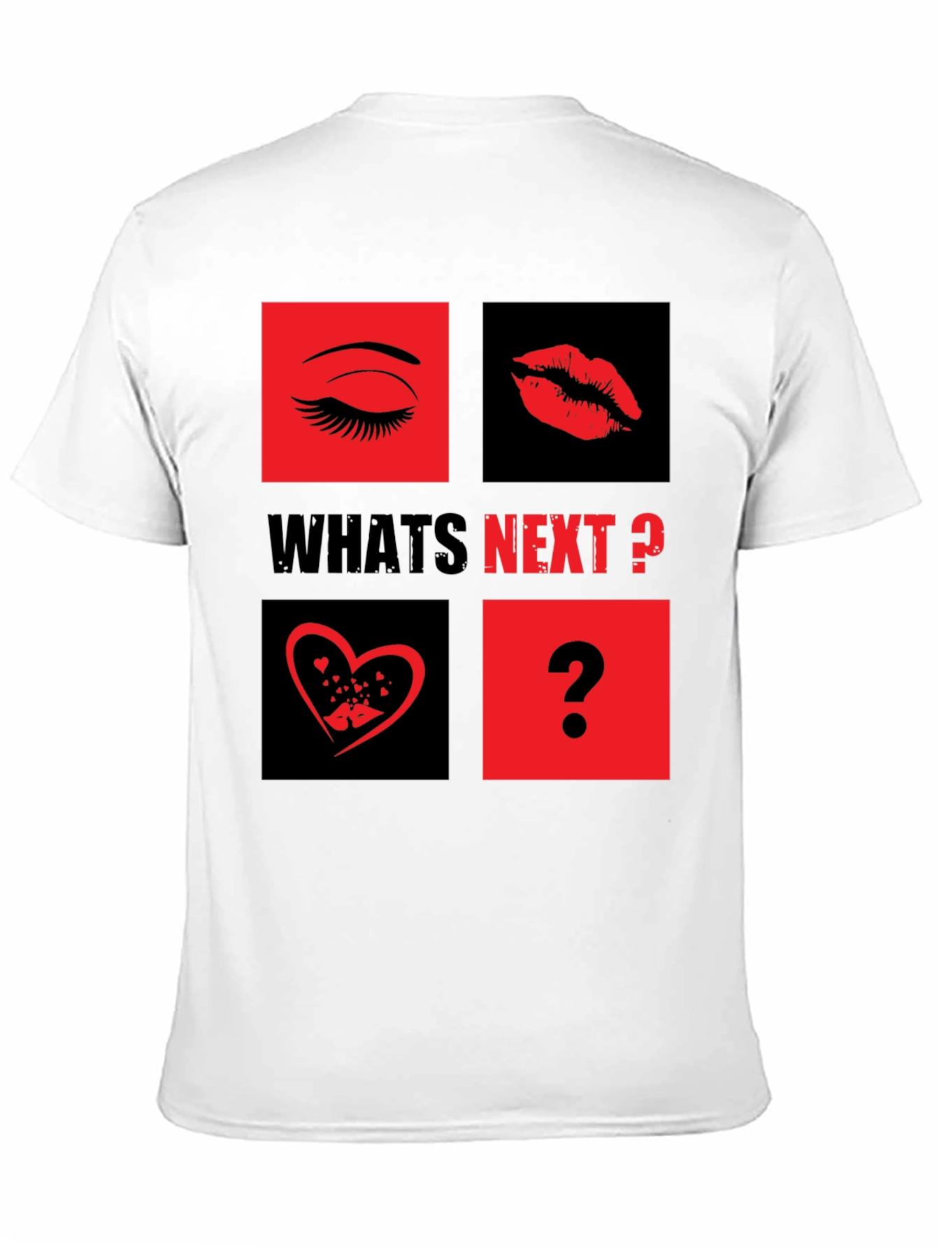 Whats Next? Eye Lips Love Graphic Tee