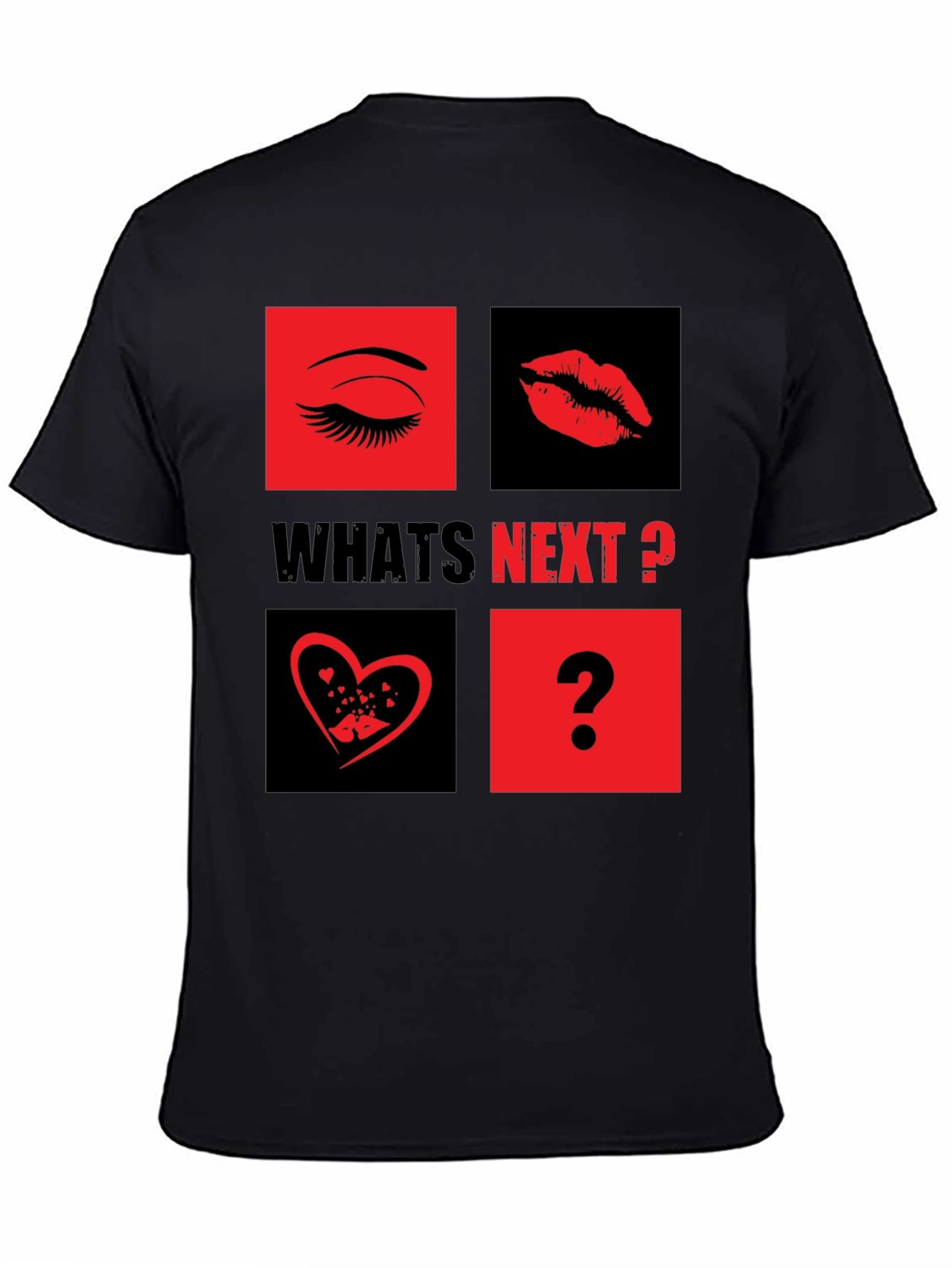 Whats Next? Eye Lips Love Graphic Tee