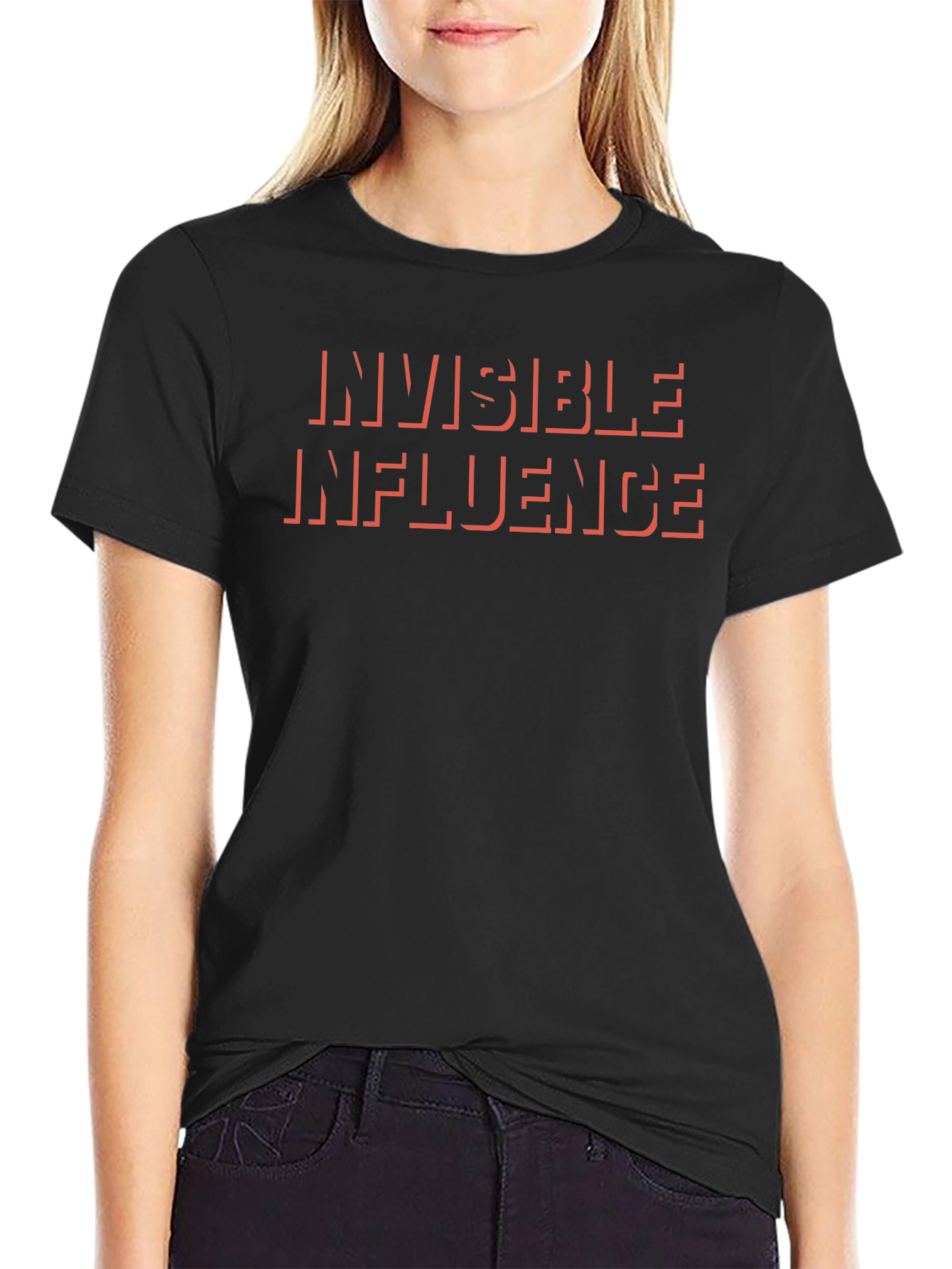 Invisible Influence Graphic Tee - Black