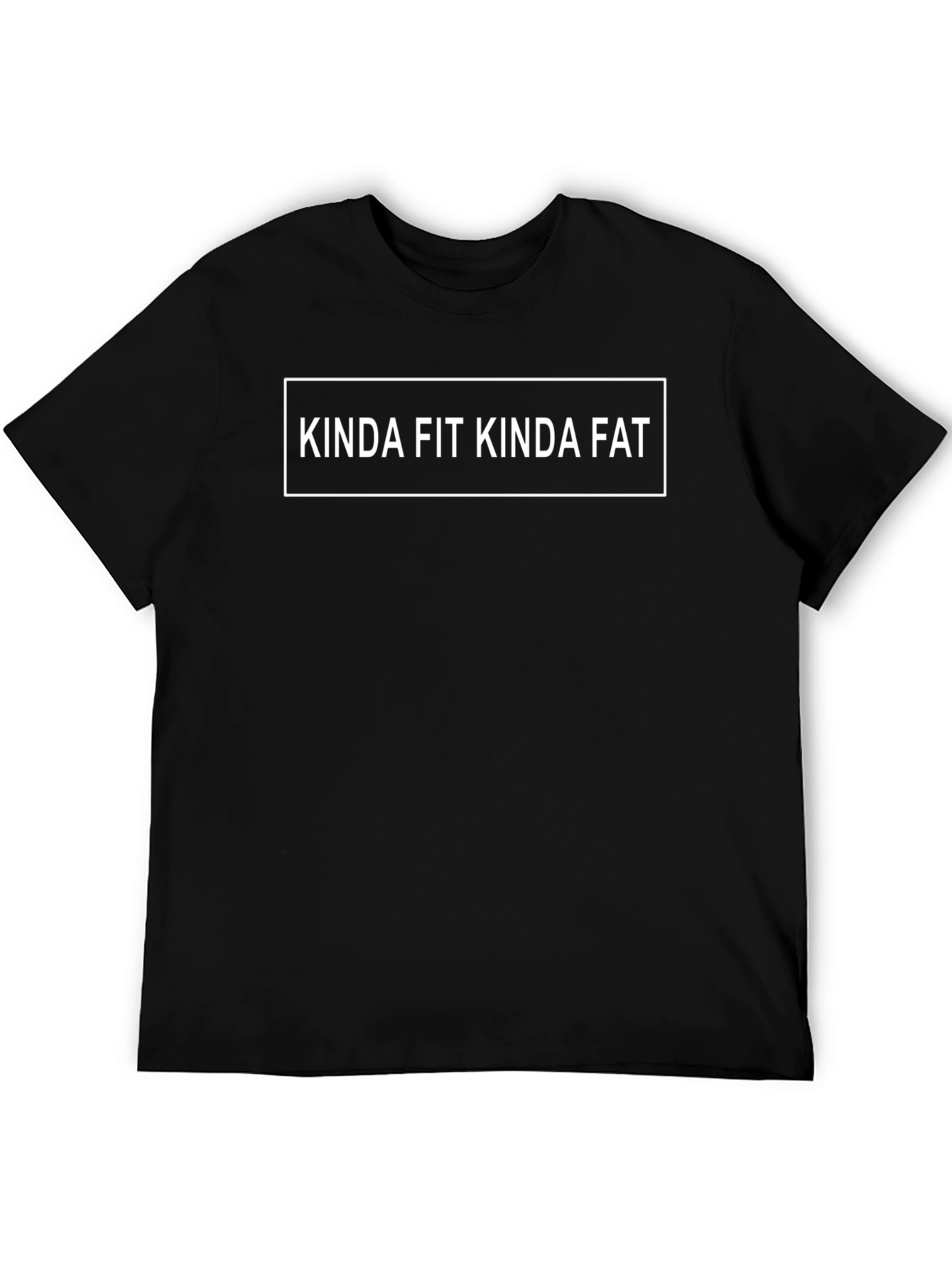 Kinda Fit Kinda Fat Graphic T-Shirt Black