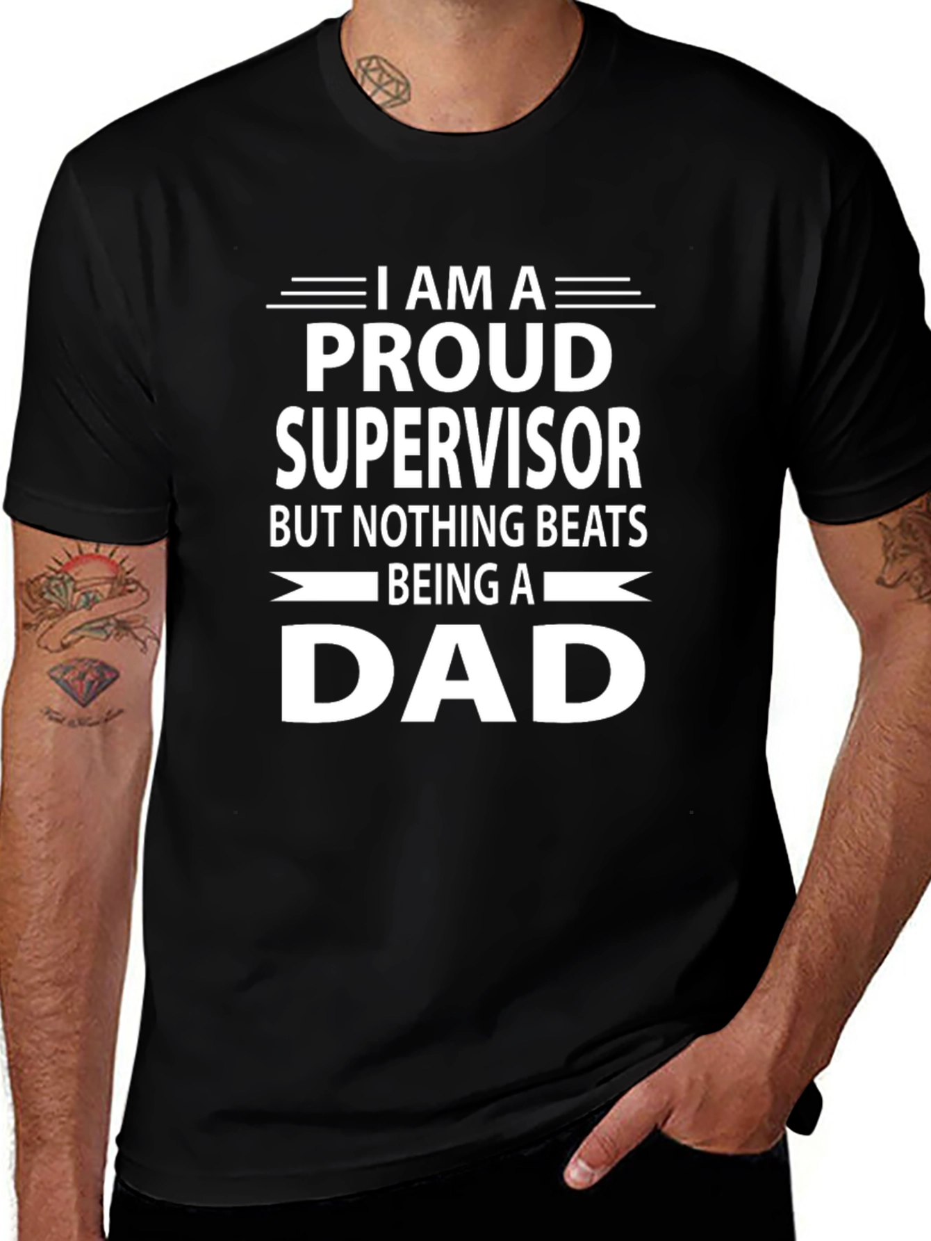 Proud Supervisor Dad T-Shirt - Fathers Day Gift