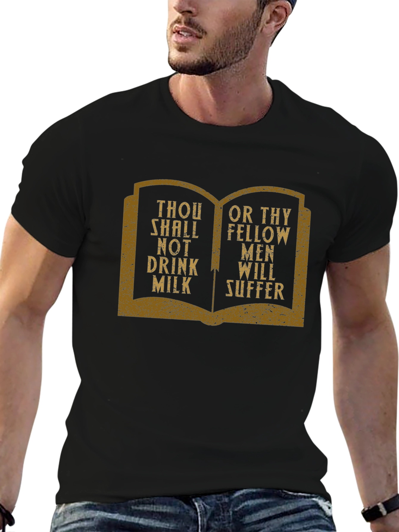 Thou Shalt Not Drink Milk Graphic Tee