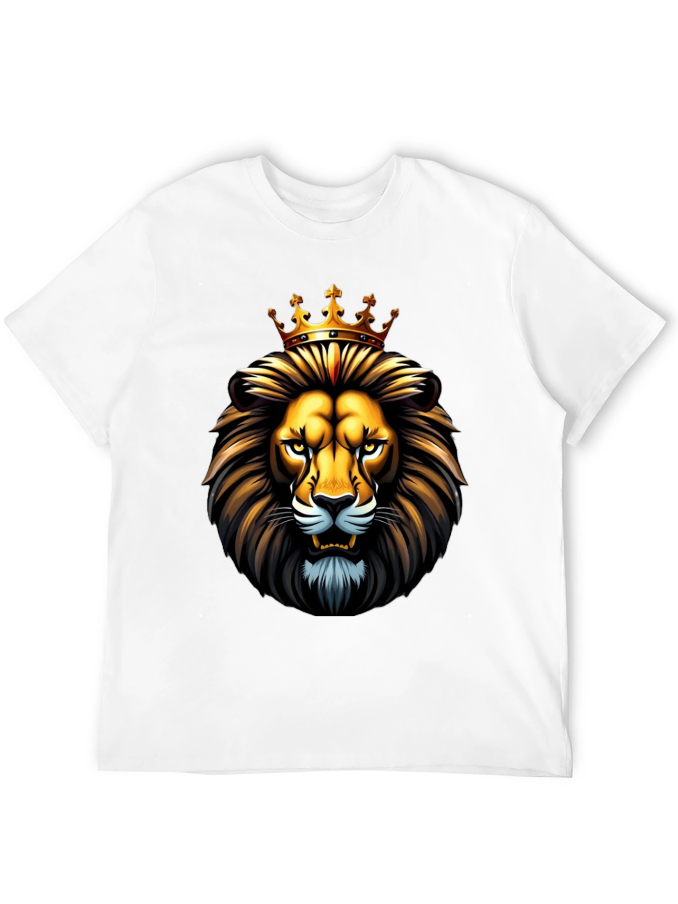 King Lion Crown T-Shirt - Black