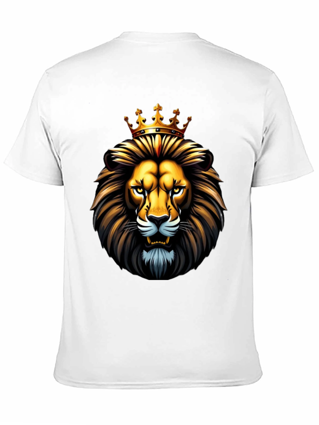 King Lion Crown T-Shirt - Black