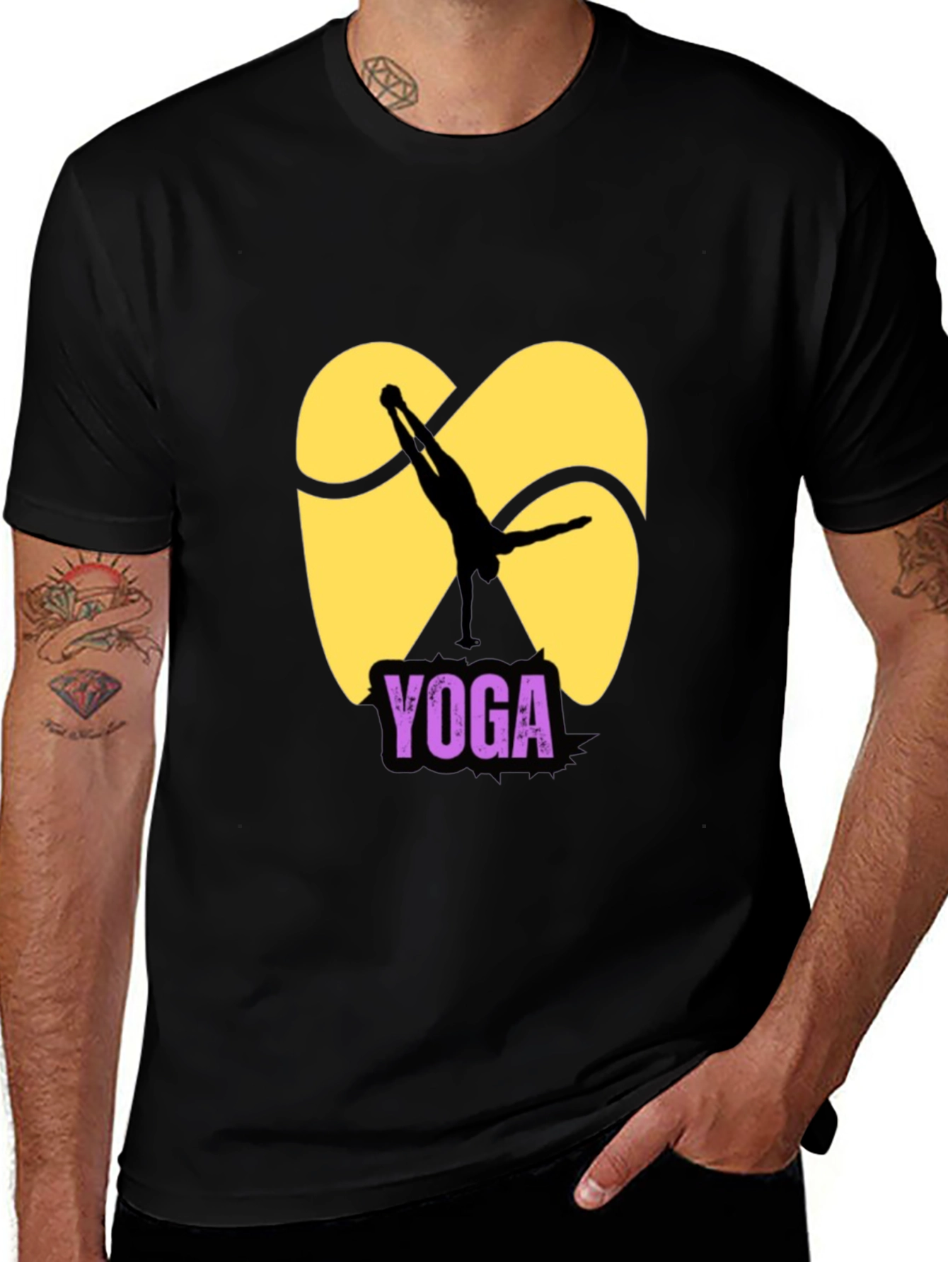 Yoga Silhouette Graphic T-Shirt