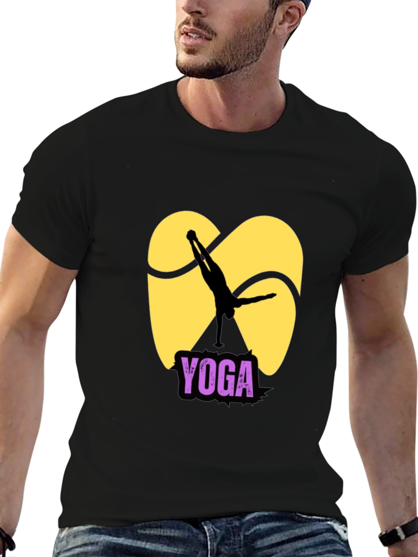 Yoga Silhouette Graphic T-Shirt