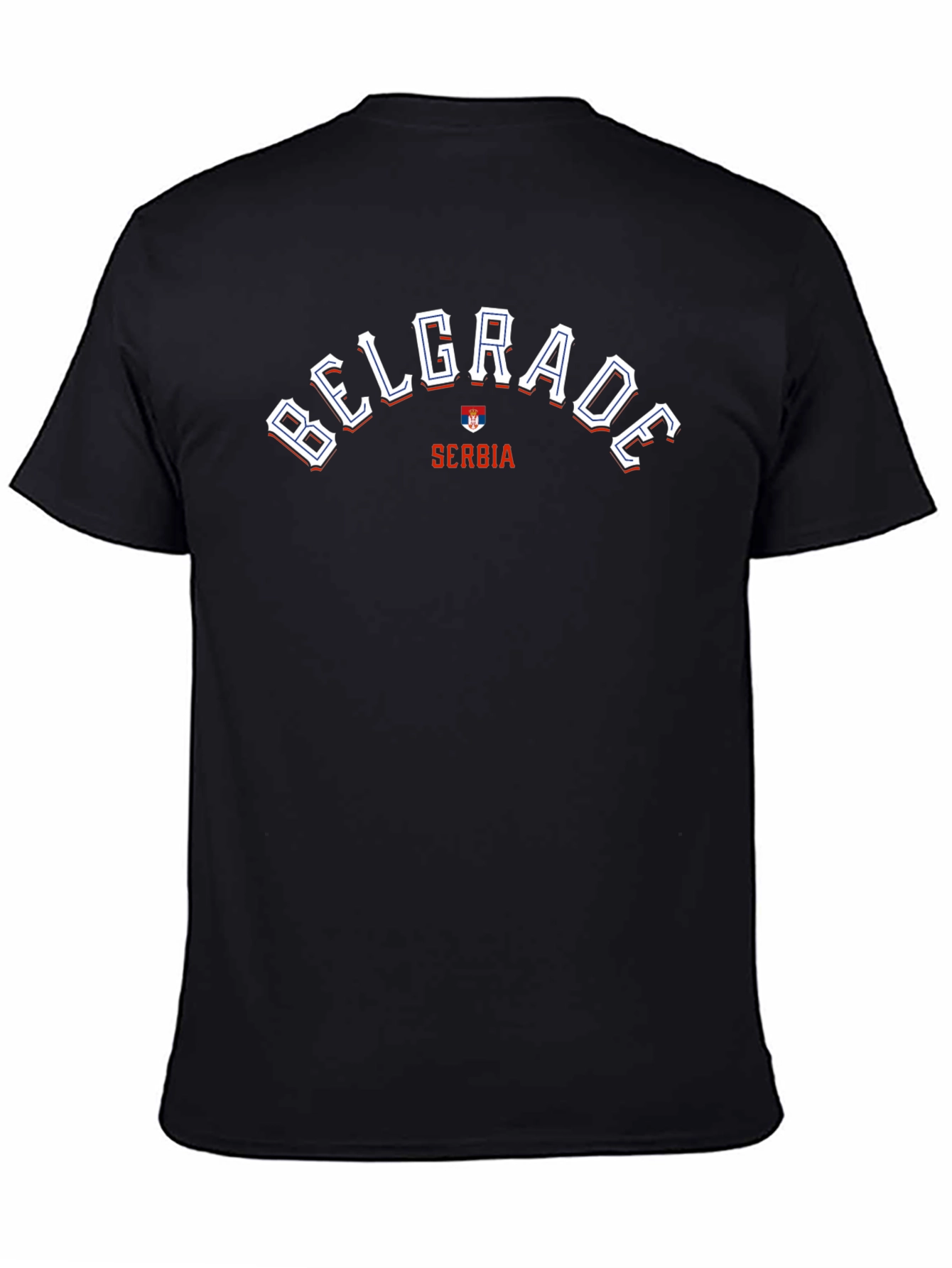 Belgrade Serbia T-Shirt - Black Graphic Tee