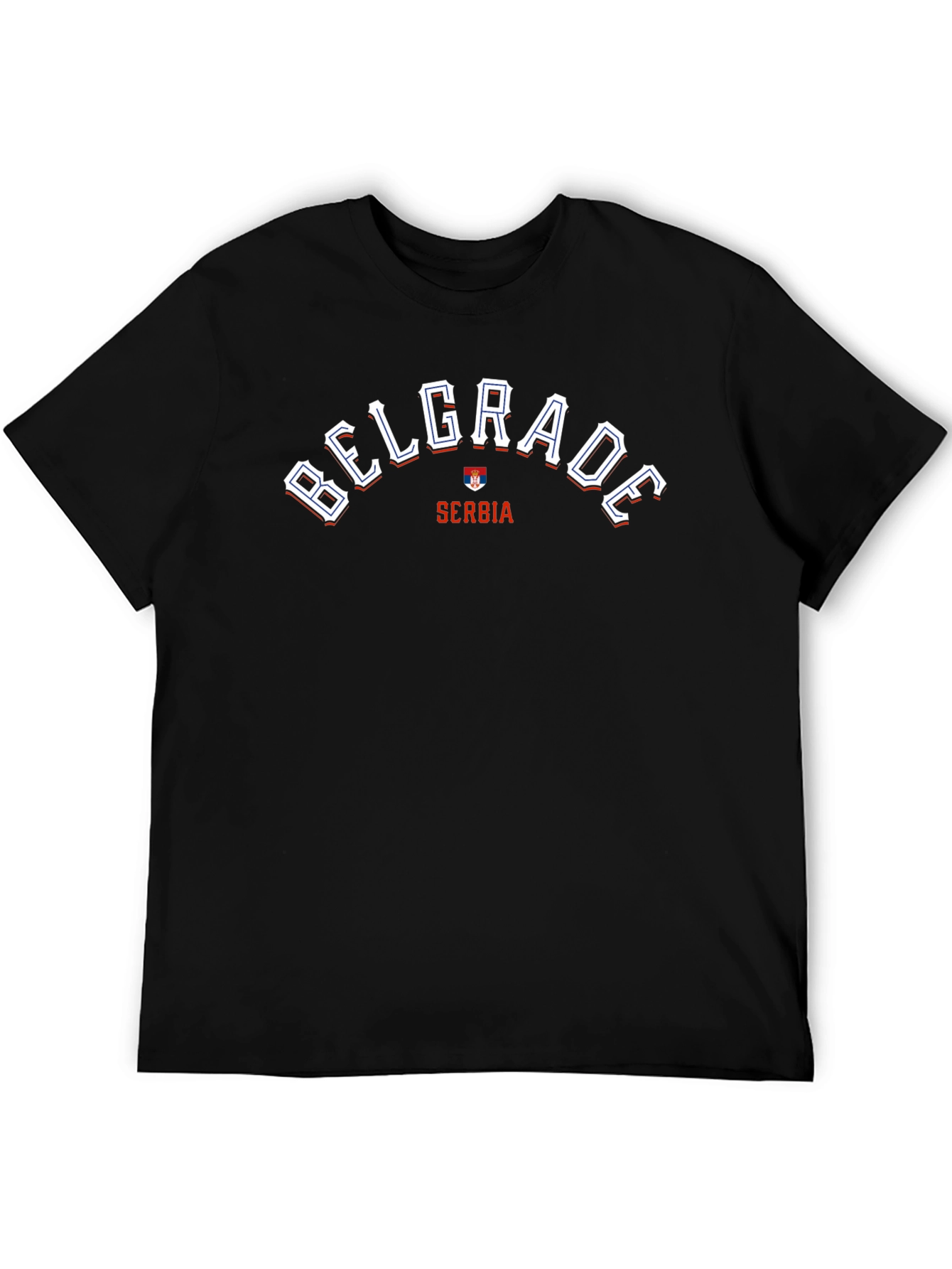 Belgrade Serbia T-Shirt - Black Graphic Tee