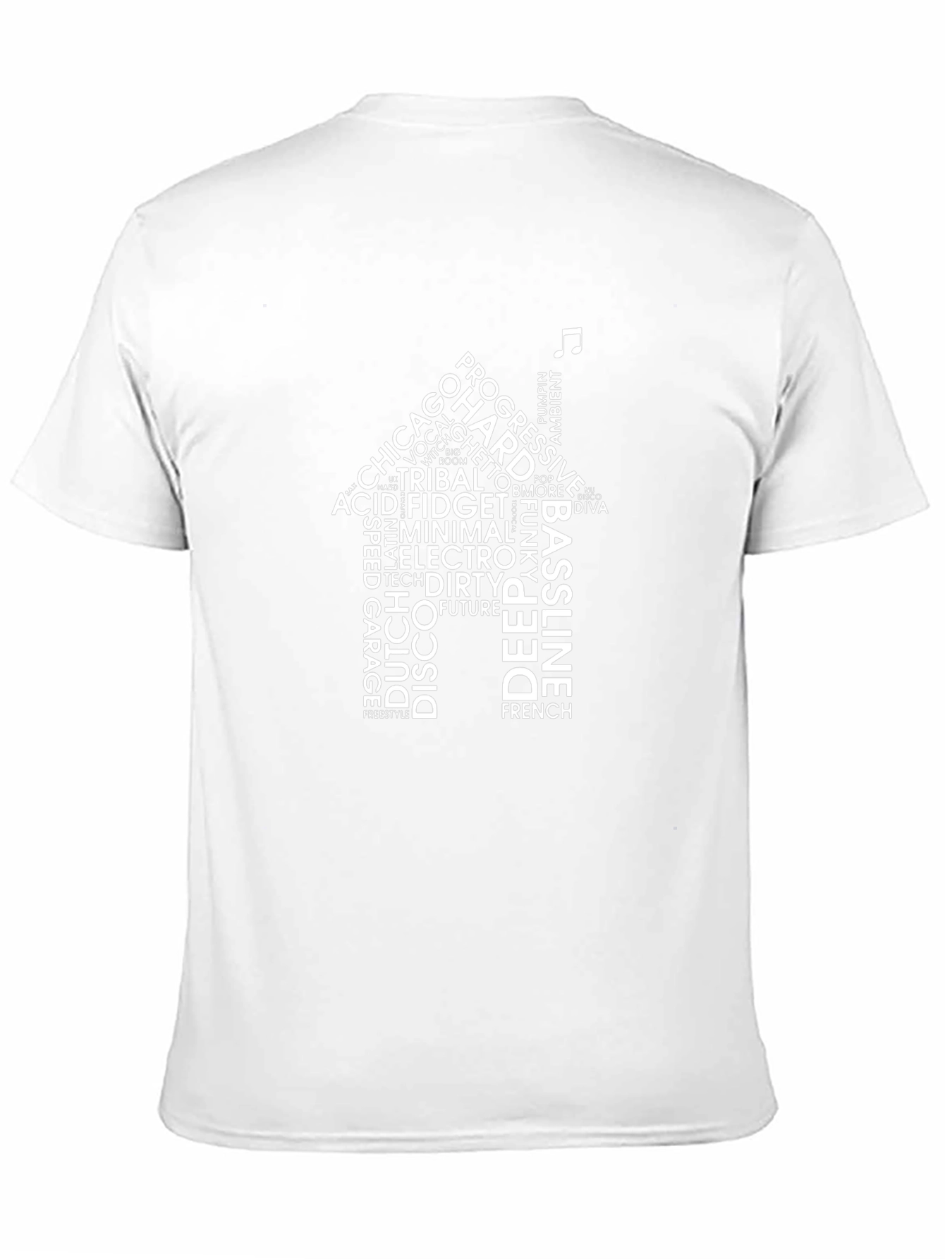 House Music Genre Word Cloud T-Shirt