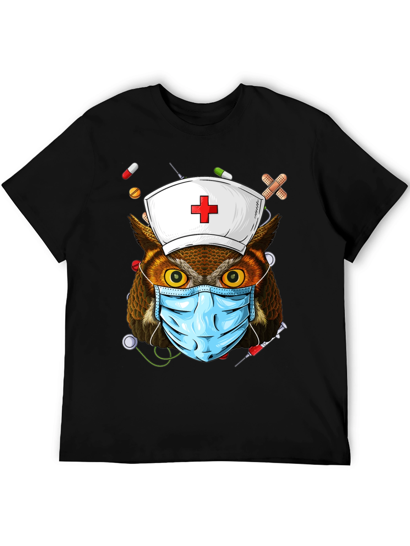 Nurse Owl T-Shirt - Novelty Design