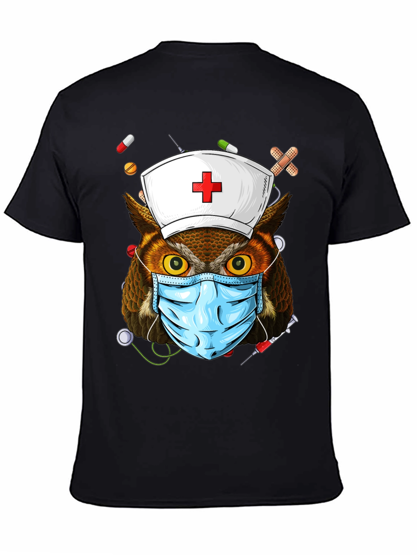 Nurse Owl T-Shirt - Novelty Design