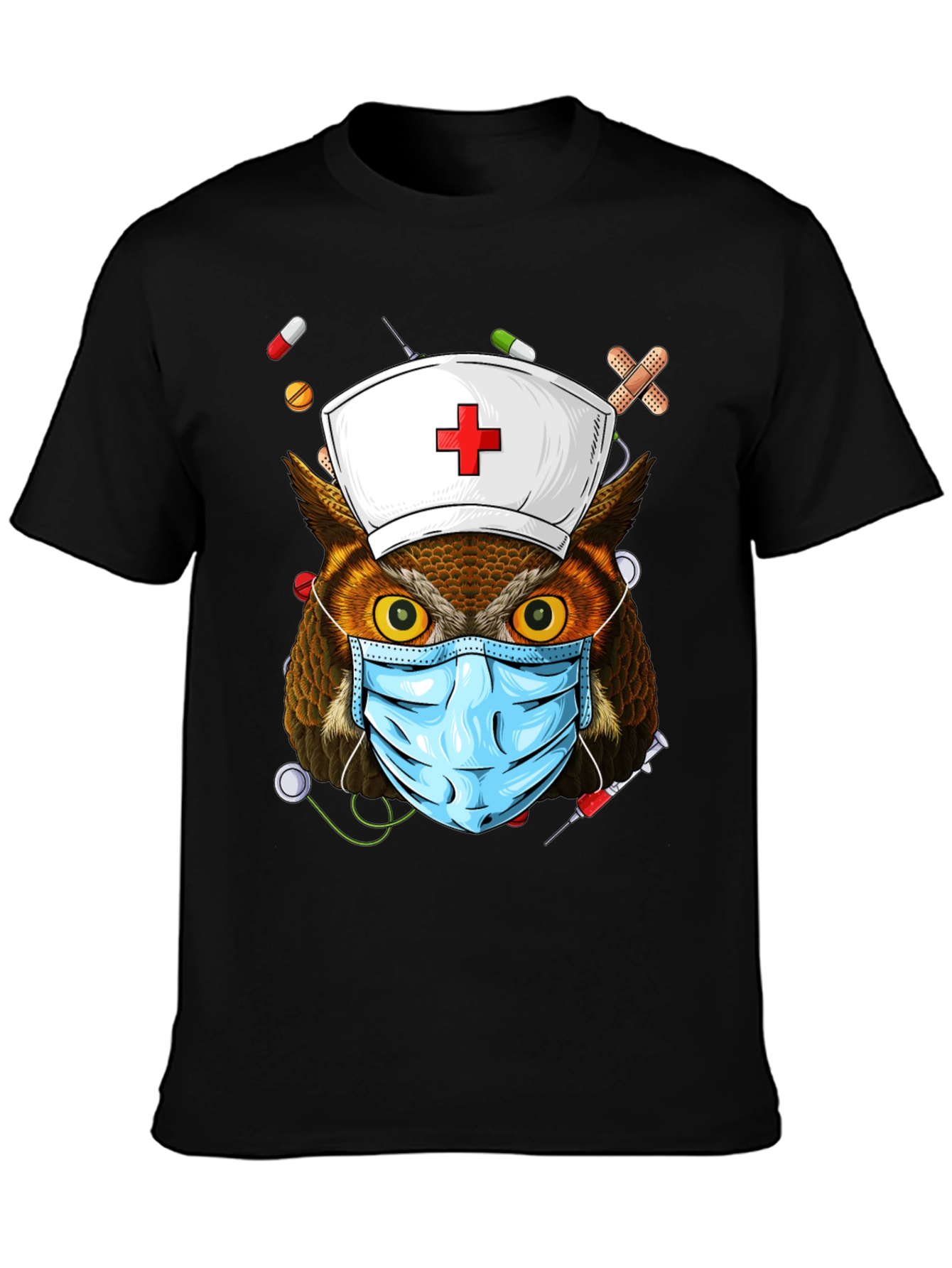 Nurse Owl T-Shirt - Novelty Design