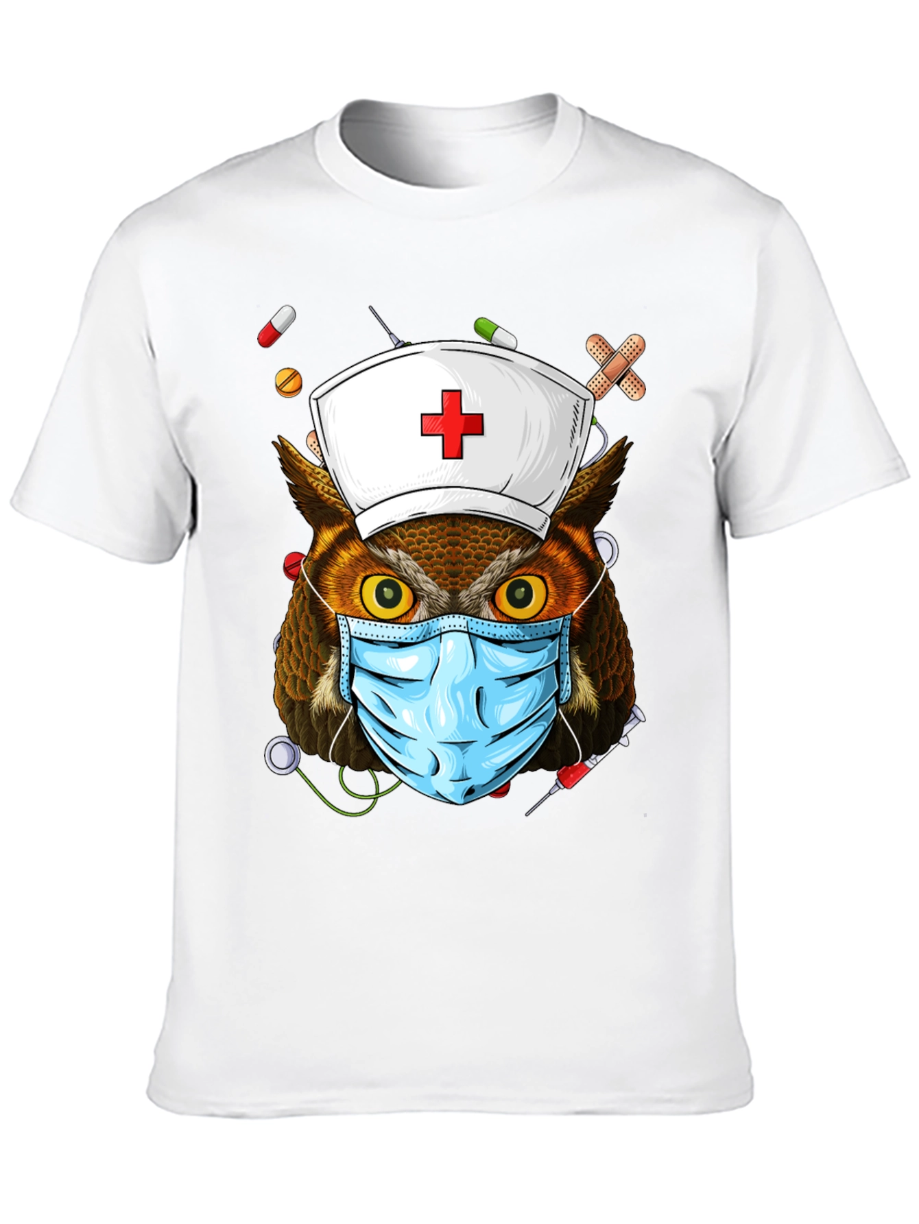 Nurse Owl T-Shirt - Novelty Design