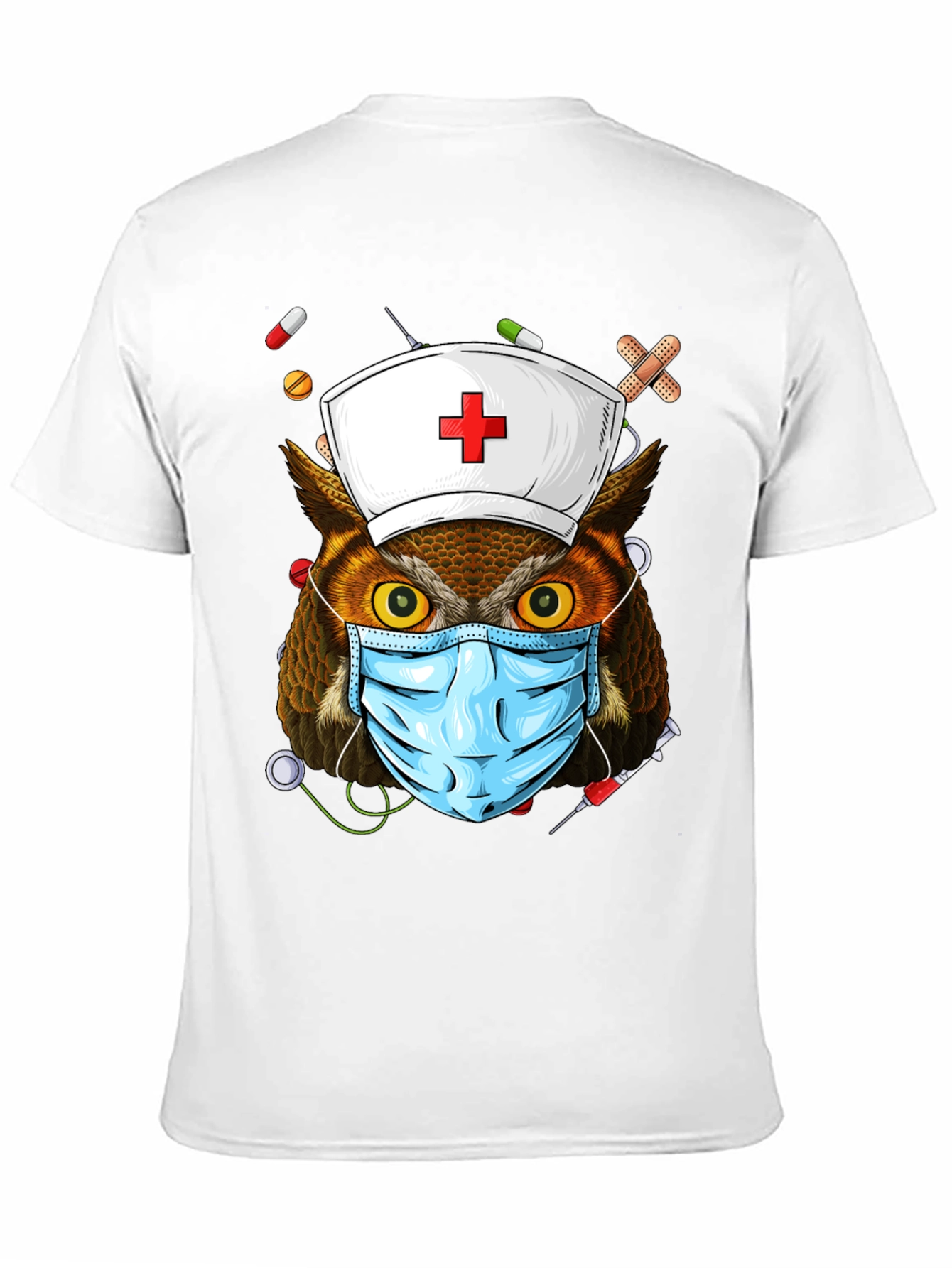 Nurse Owl T-Shirt - Novelty Design