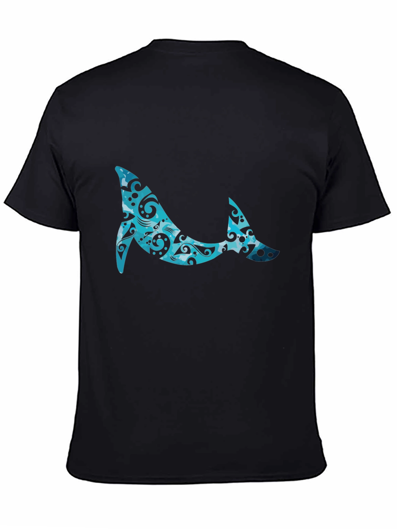 Whale Pattern Graphic Tee - Cool Casual Style