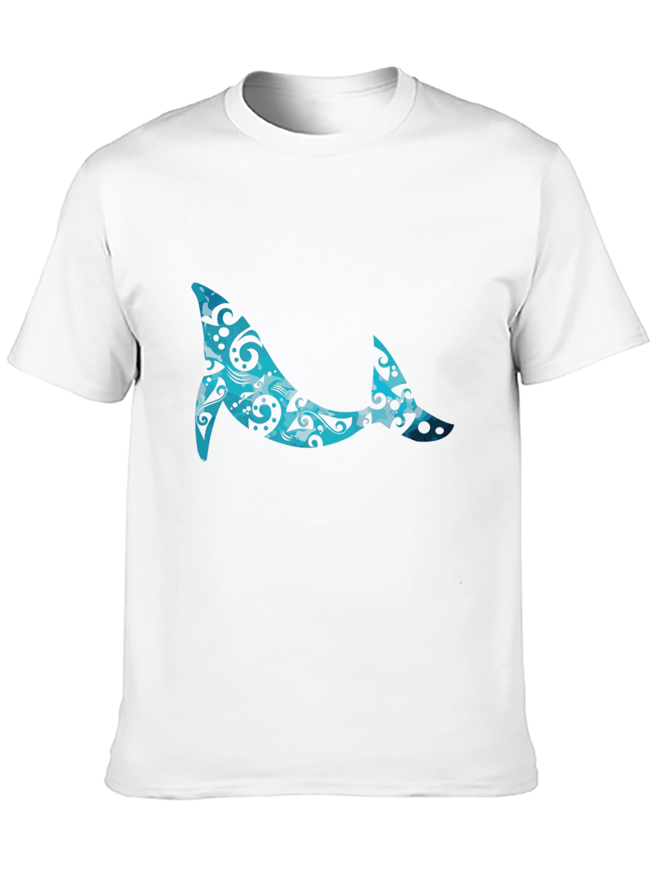 Whale Pattern Graphic Tee - Cool Casual Style