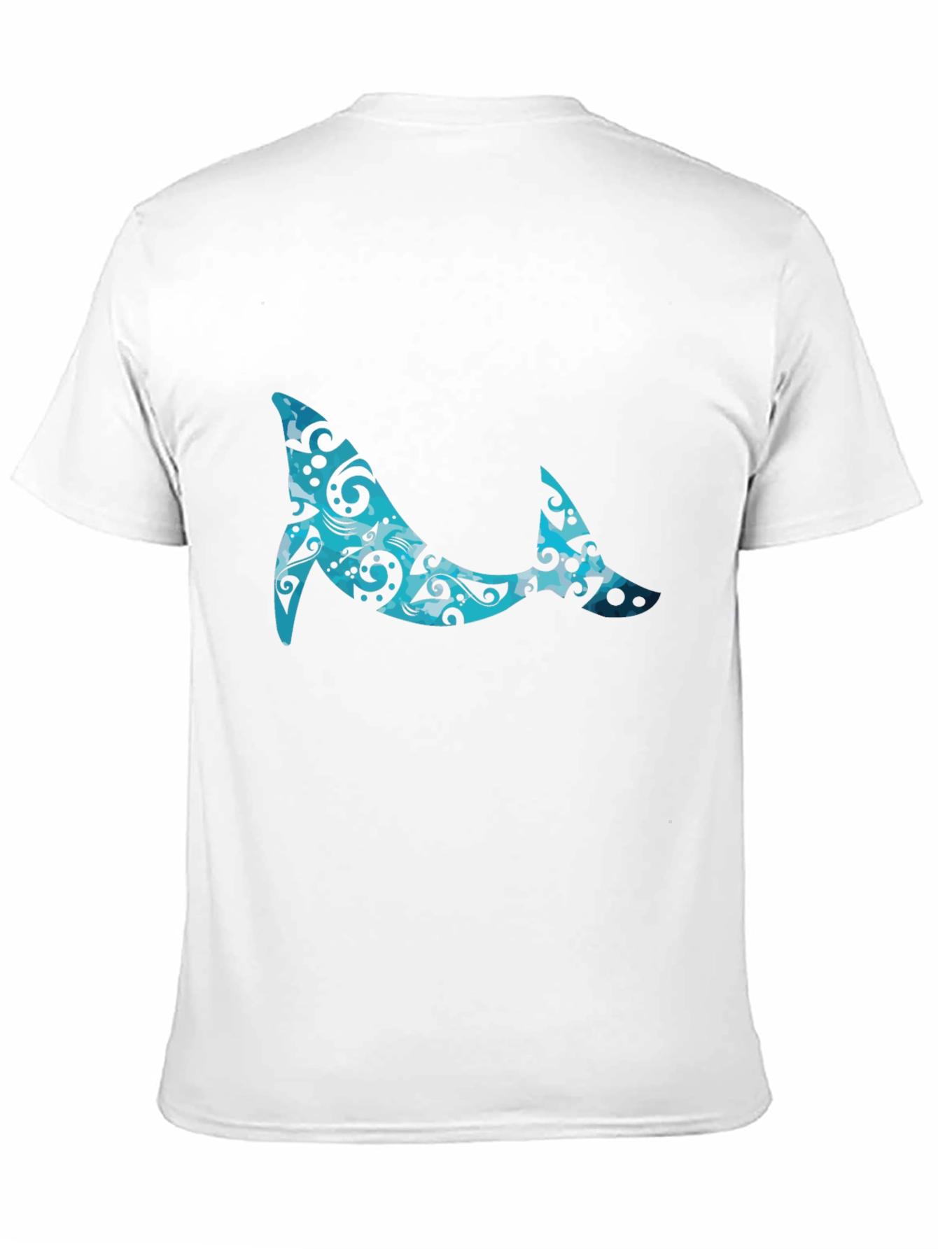 Whale Pattern Graphic Tee - Cool Casual Style