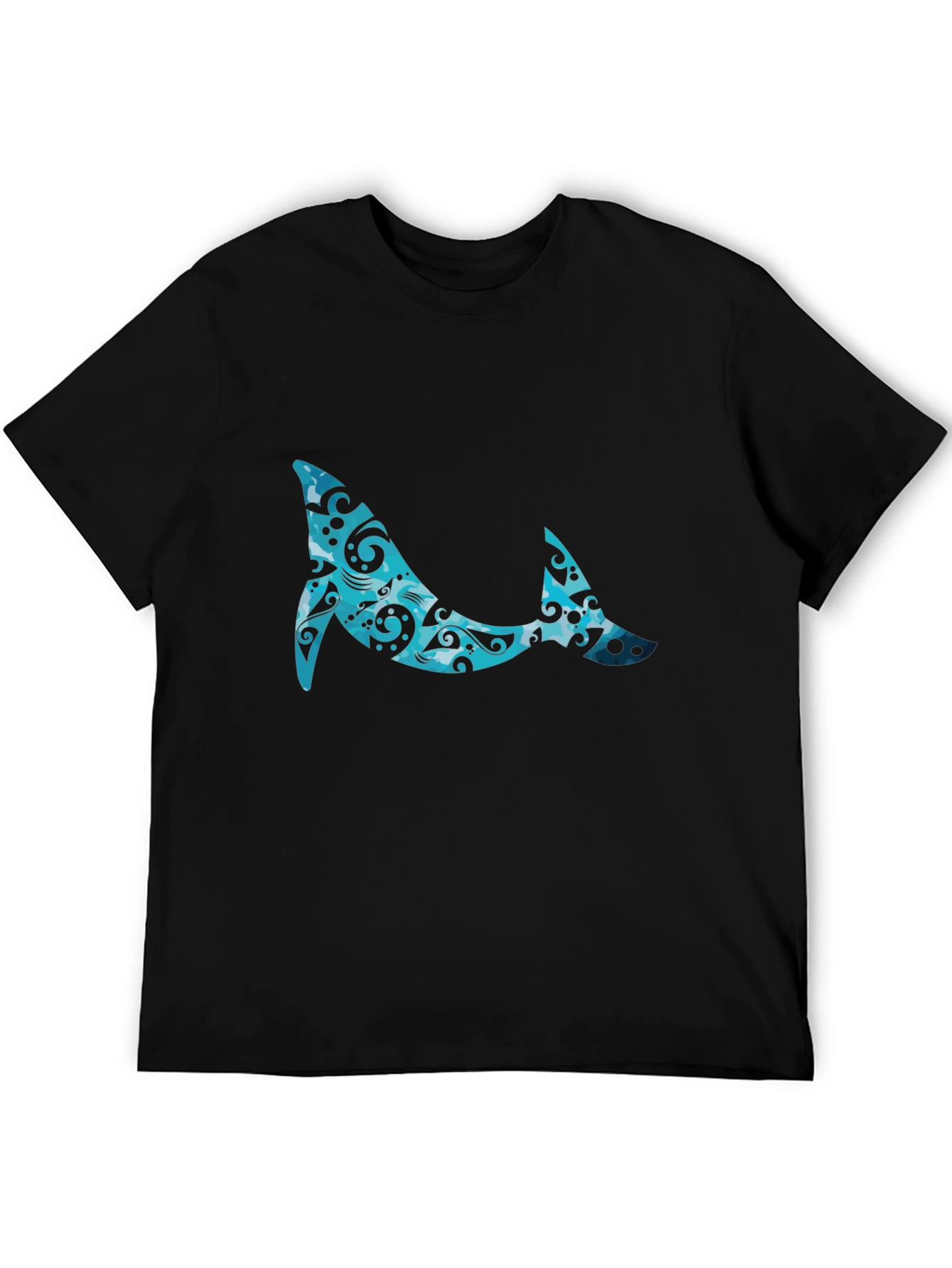 Whale Pattern Graphic Tee - Cool Casual Style