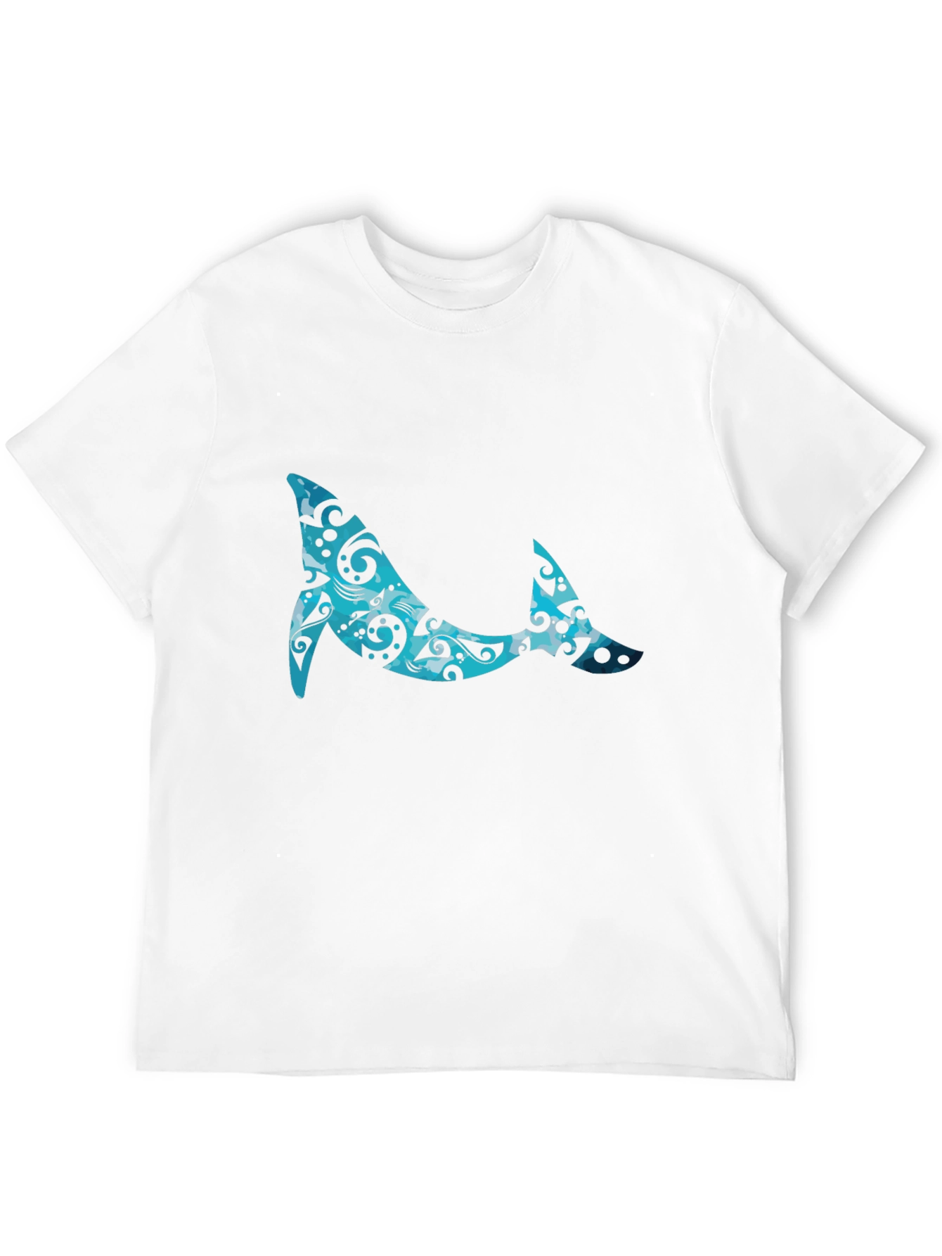 Whale Pattern Graphic Tee - Cool Casual Style