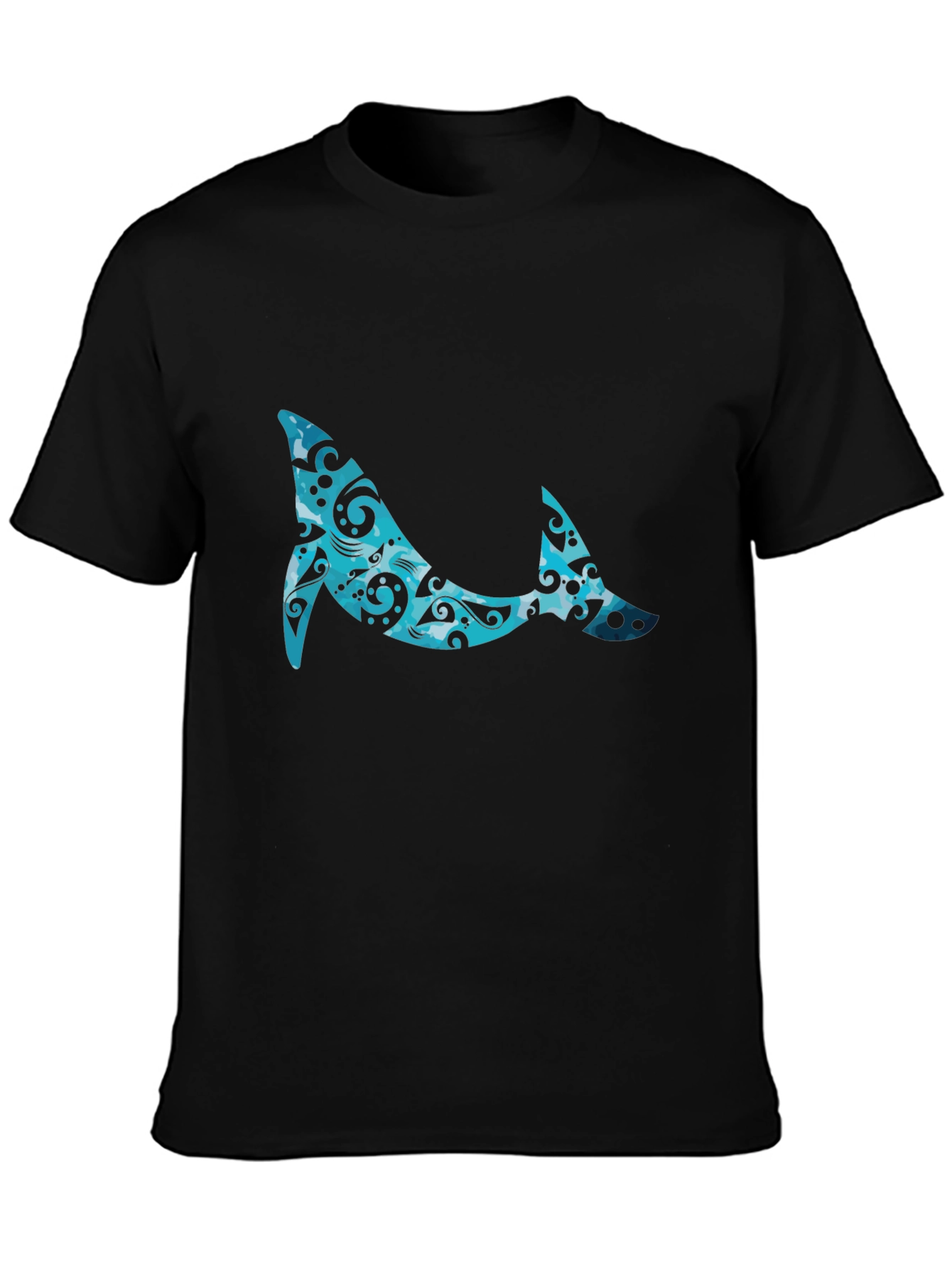 Whale Pattern Graphic Tee - Cool Casual Style