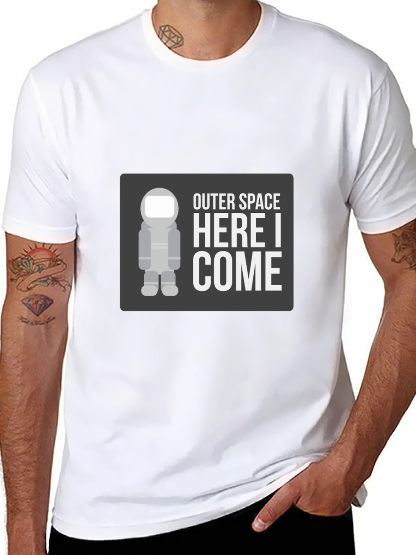 Outer Space Here I Come Graphic T-Shirt