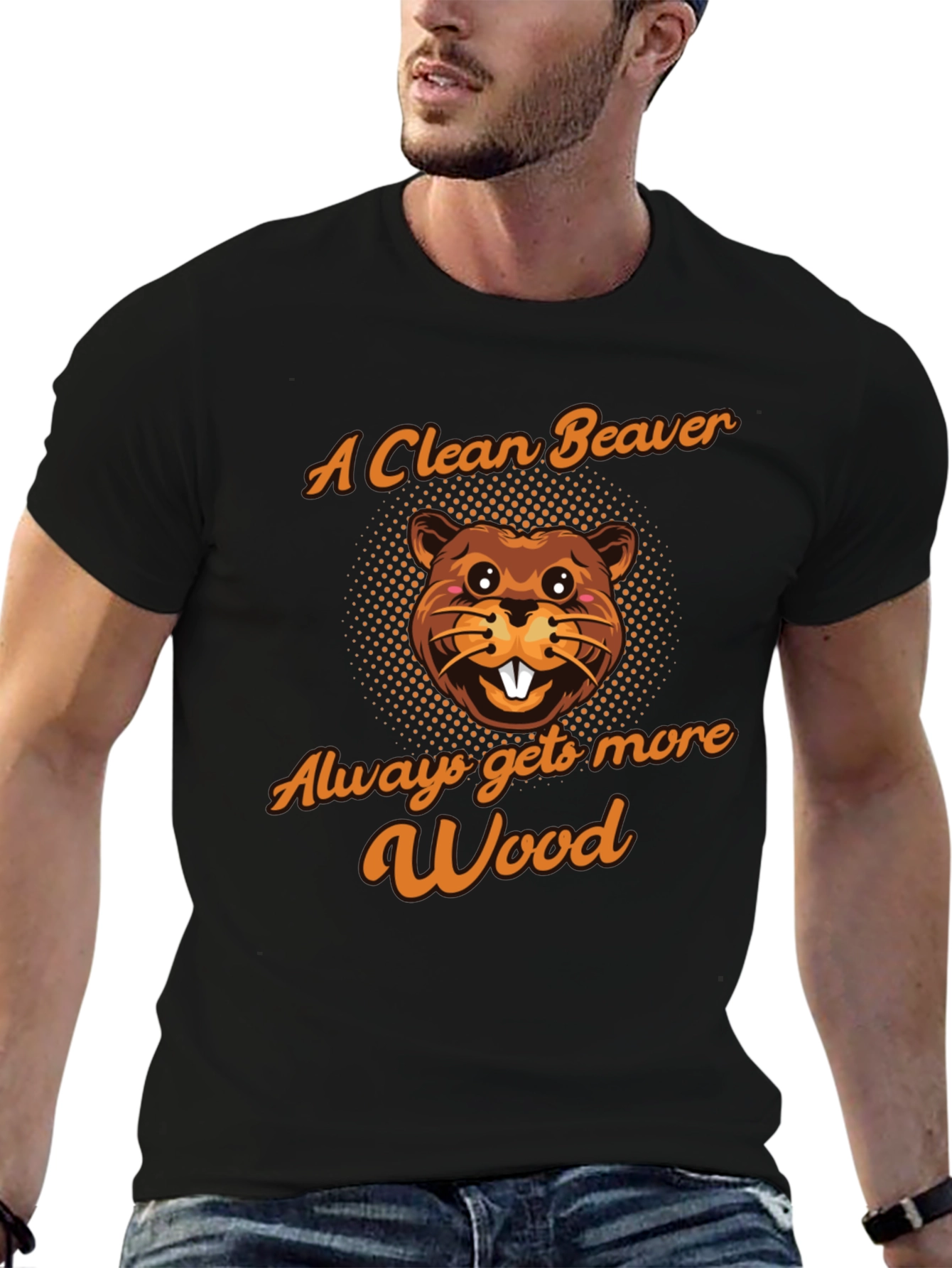 Funny Beaver Graphic T-Shirt - More Wood
