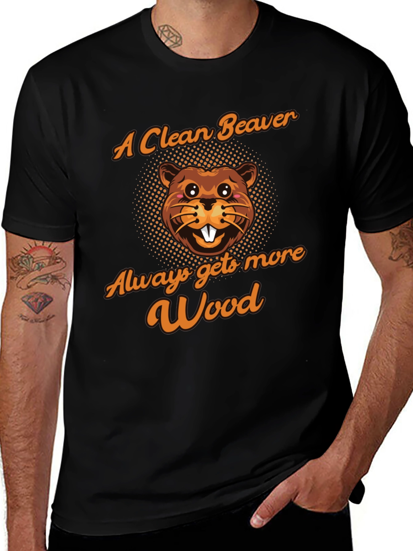 Funny Beaver Graphic T-Shirt - More Wood