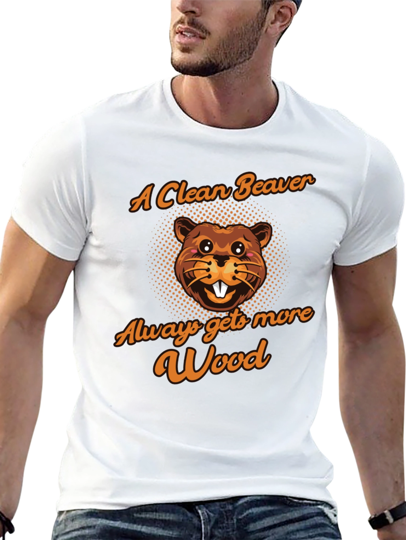 Funny Beaver Graphic T-Shirt - More Wood